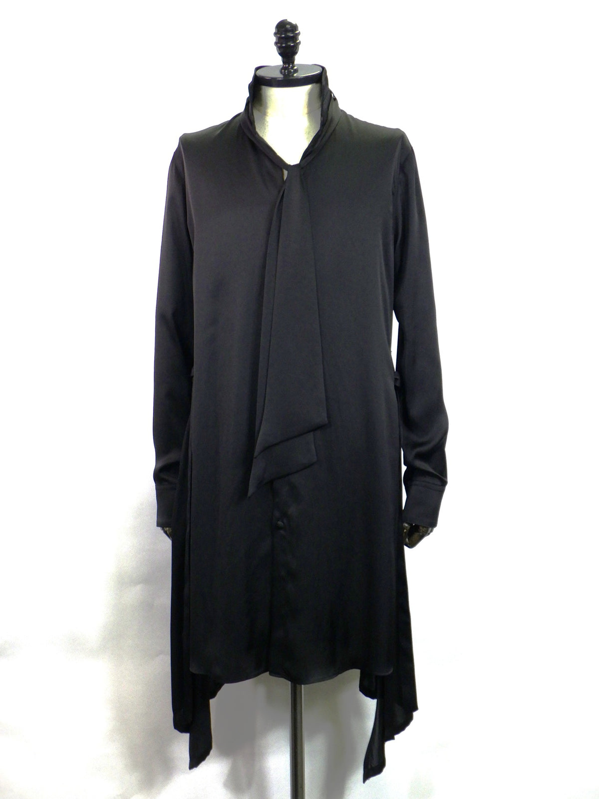 kiryuyrik　 Vintage Satin Stand Collar Shirt　KW-HB17-908
