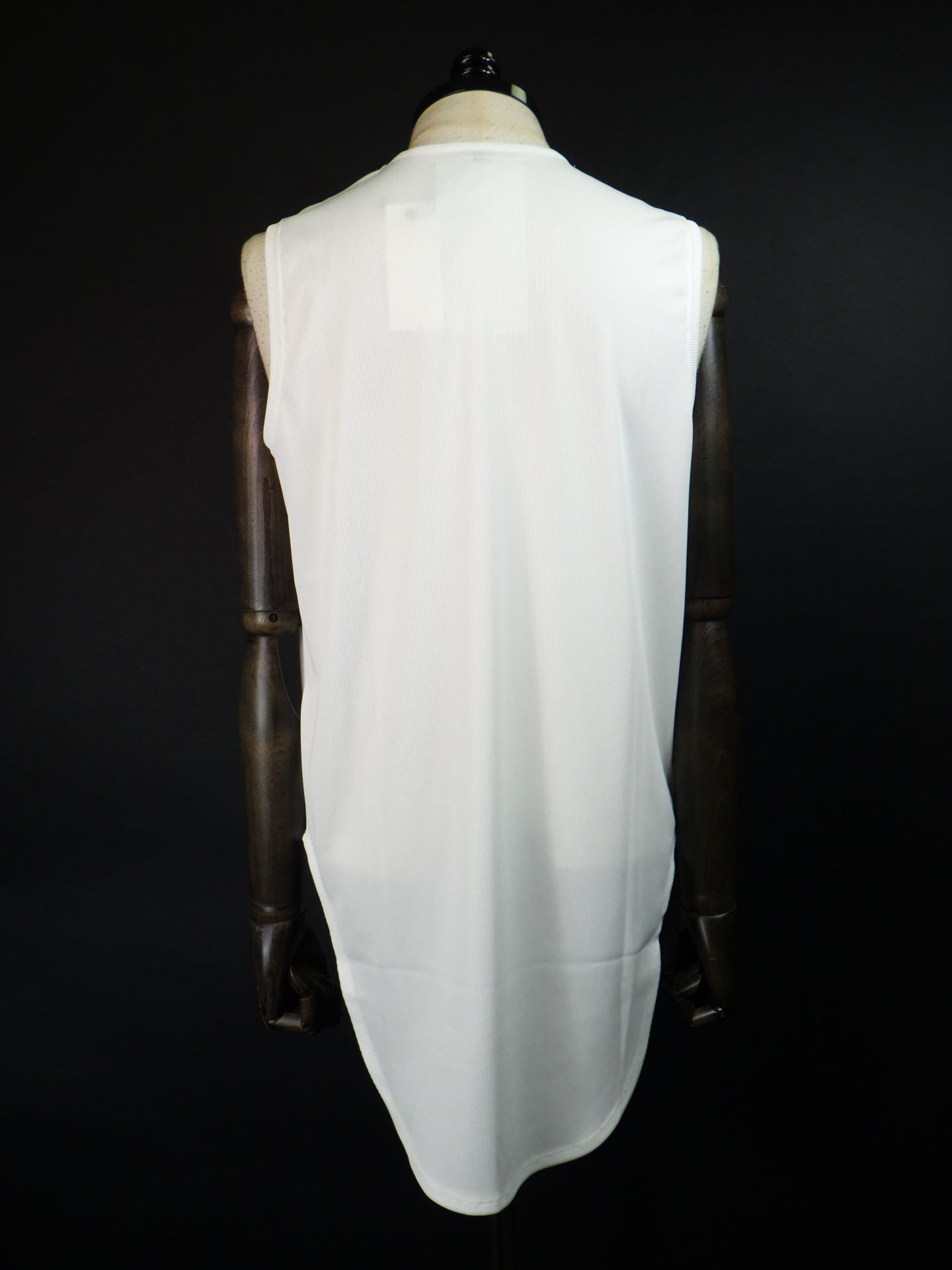 prasthana　round hem long nosleeve　P-2102001-WH