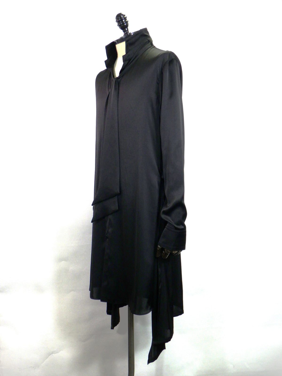 kiryuyrik　 Vintage Satin Stand Collar Shirt　KW-HB17-908