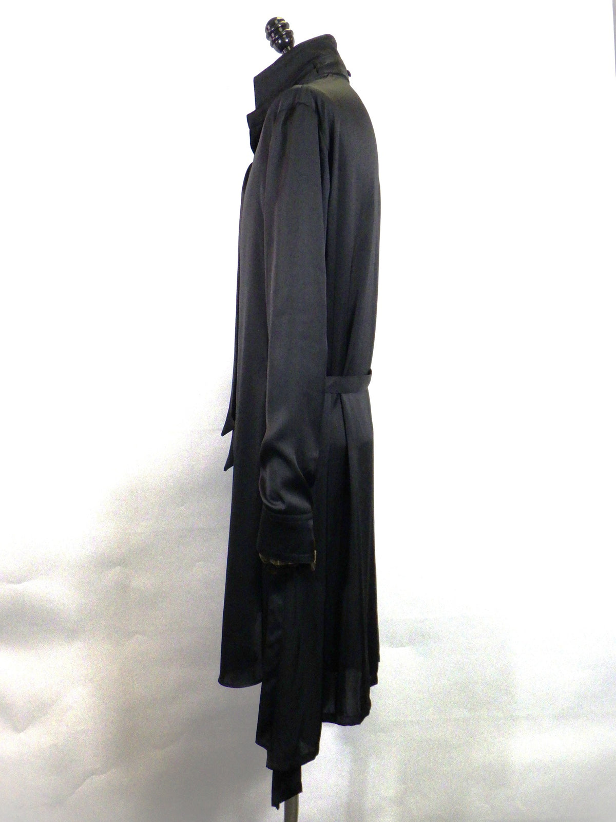 kiryuyrik　 Vintage Satin Stand Collar Shirt　KW-HB17-908