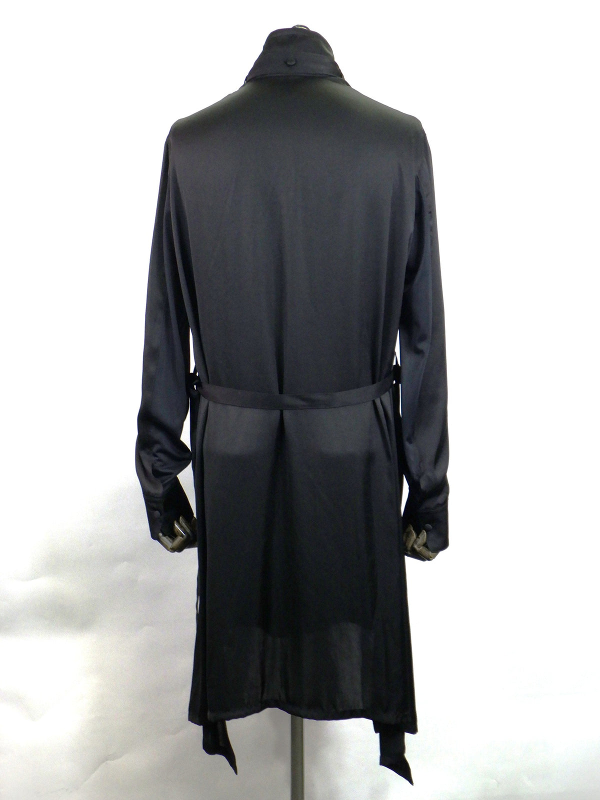 kiryuyrik　 Vintage Satin Stand Collar Shirt　KW-HB17-908