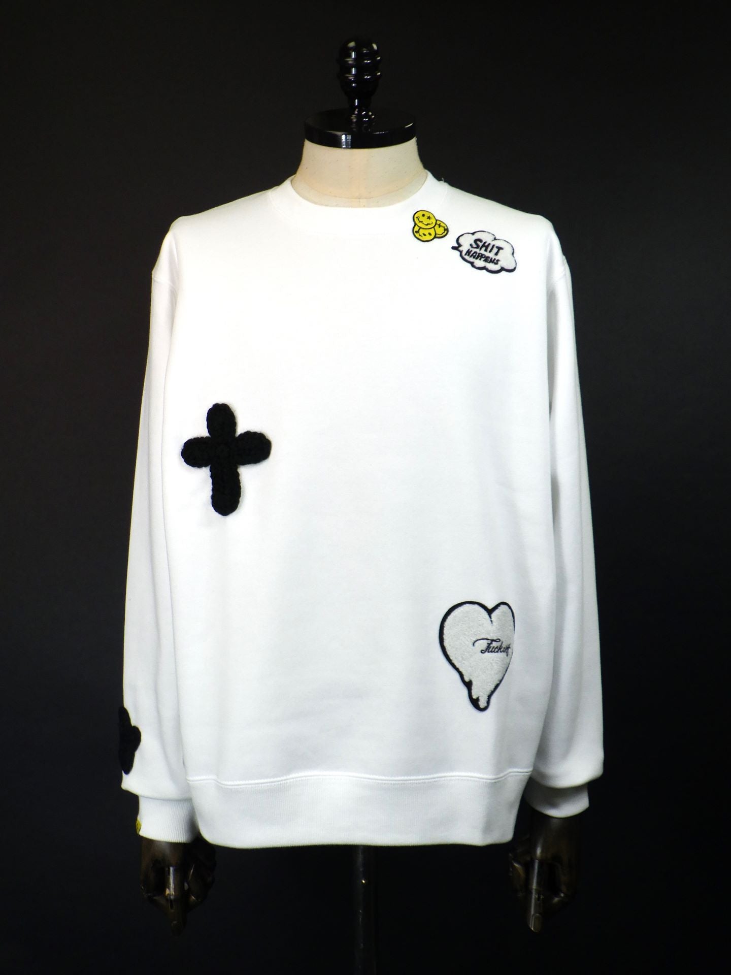 未使用級✨STUD MUFFIN ロゴ　トレーナー　ホワイト　M 未使用級✨STUD MUFFIN ロゴトレーナーホワイトM