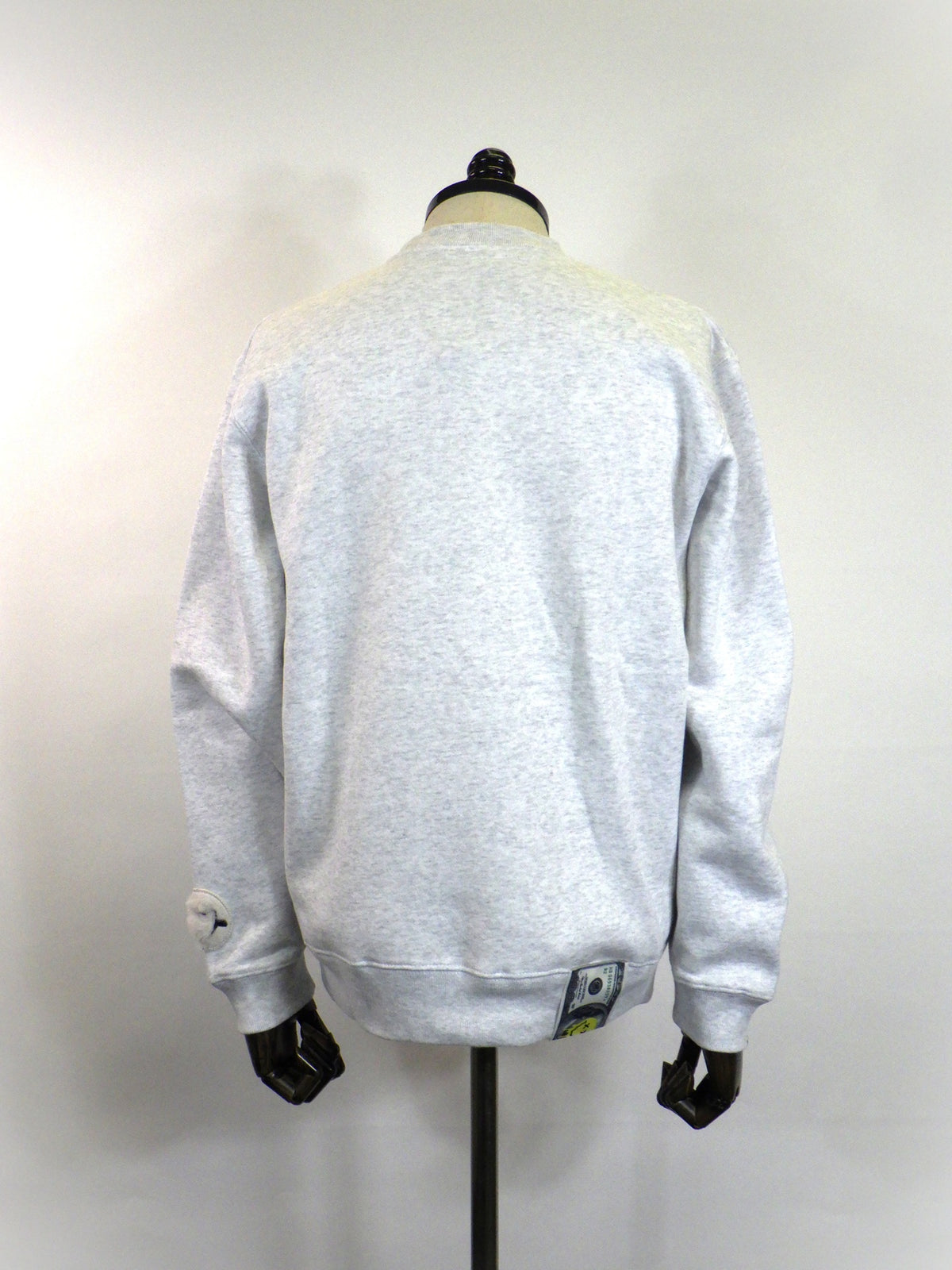 STUD MUFFIN　T/C裏毛起毛ファー/ムックボアミックスパッチワークスウェットシャツ　624-02917-ASH