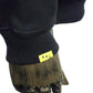 STUD MUFFIN　T/C裏毛起毛ファー/ムックボアミックスパッチワークスウェットシャツ　624-02917-BK