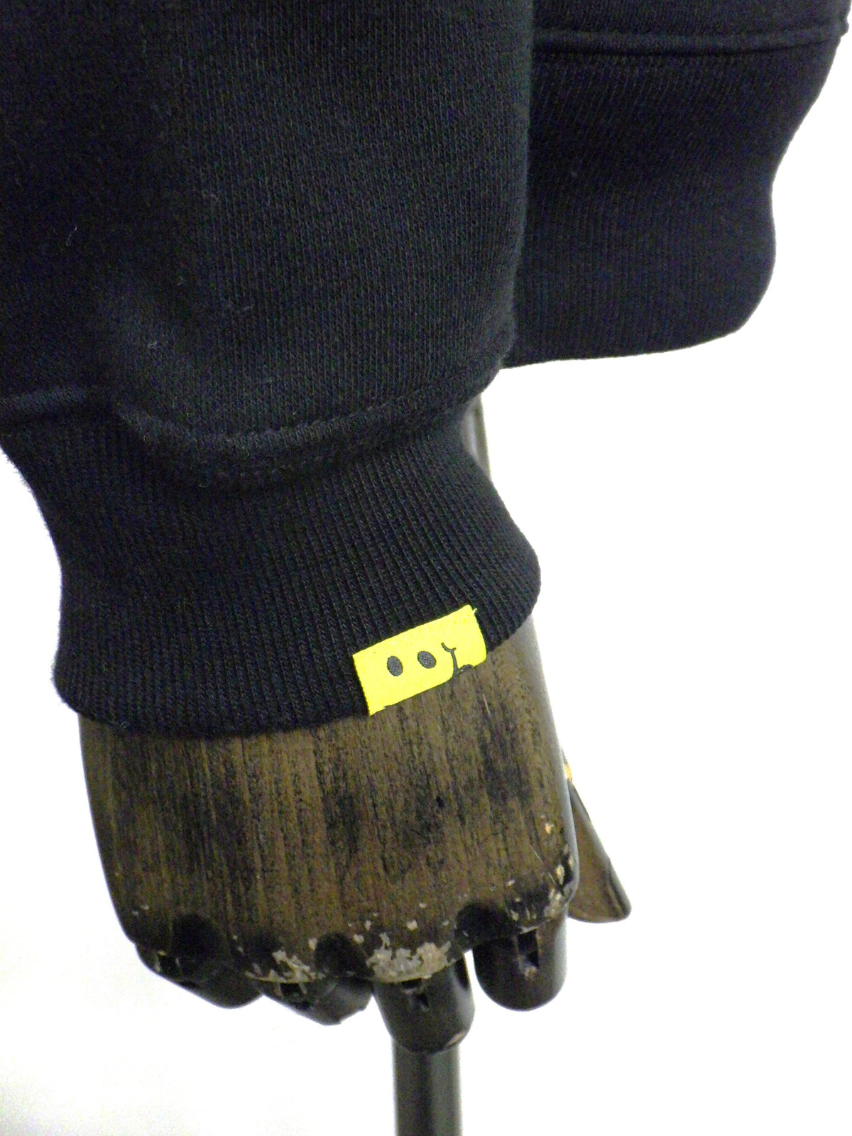 STUD MUFFIN　T/C裏毛起毛ファー/ムックボアミックスパッチワークスウェットシャツ　624-02917-BK