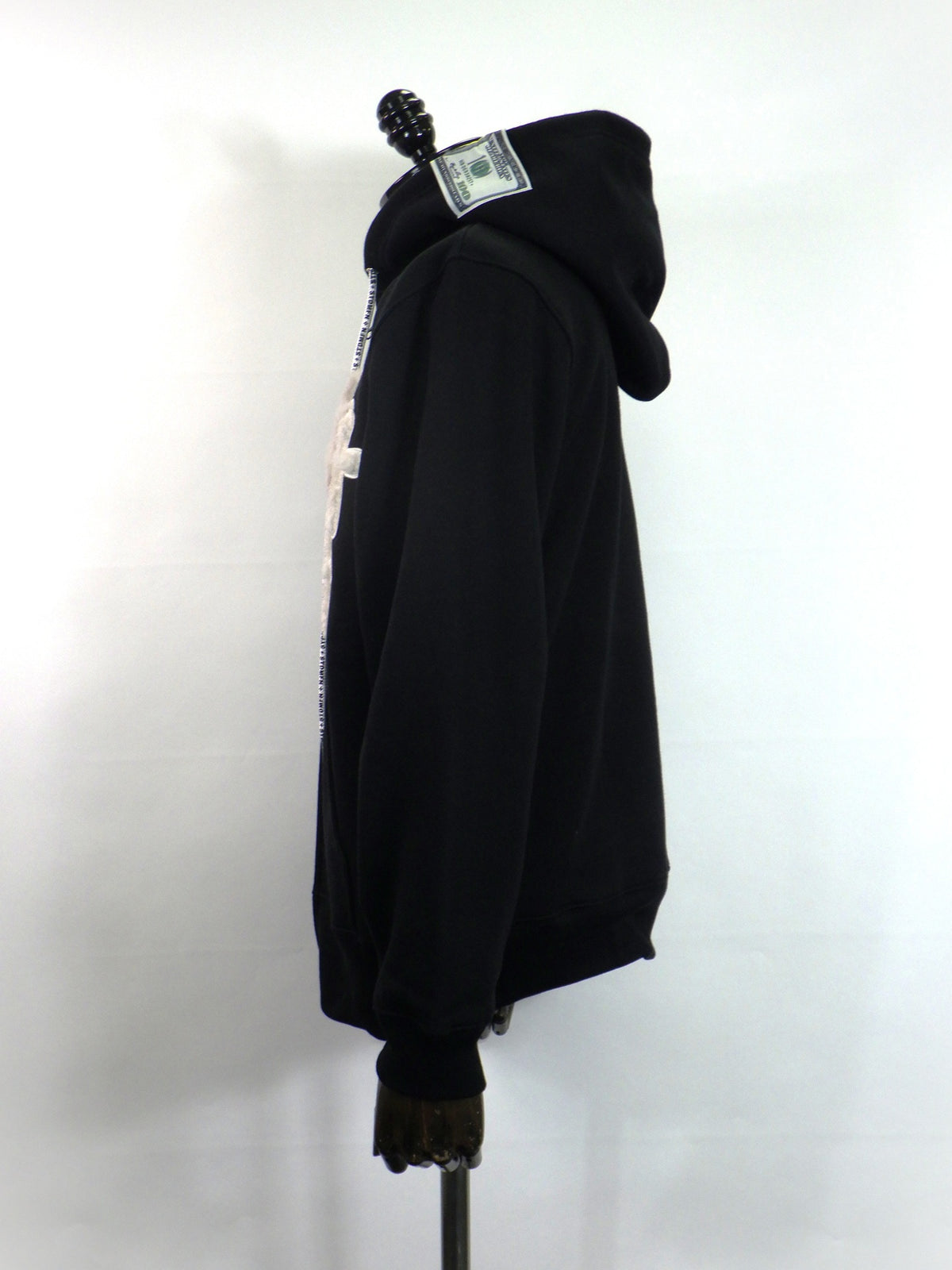 STUD MUFFIN　T/C裏毛起毛ファー/ムックボアミックスパッチワークジップパーカー　624-02916-BK