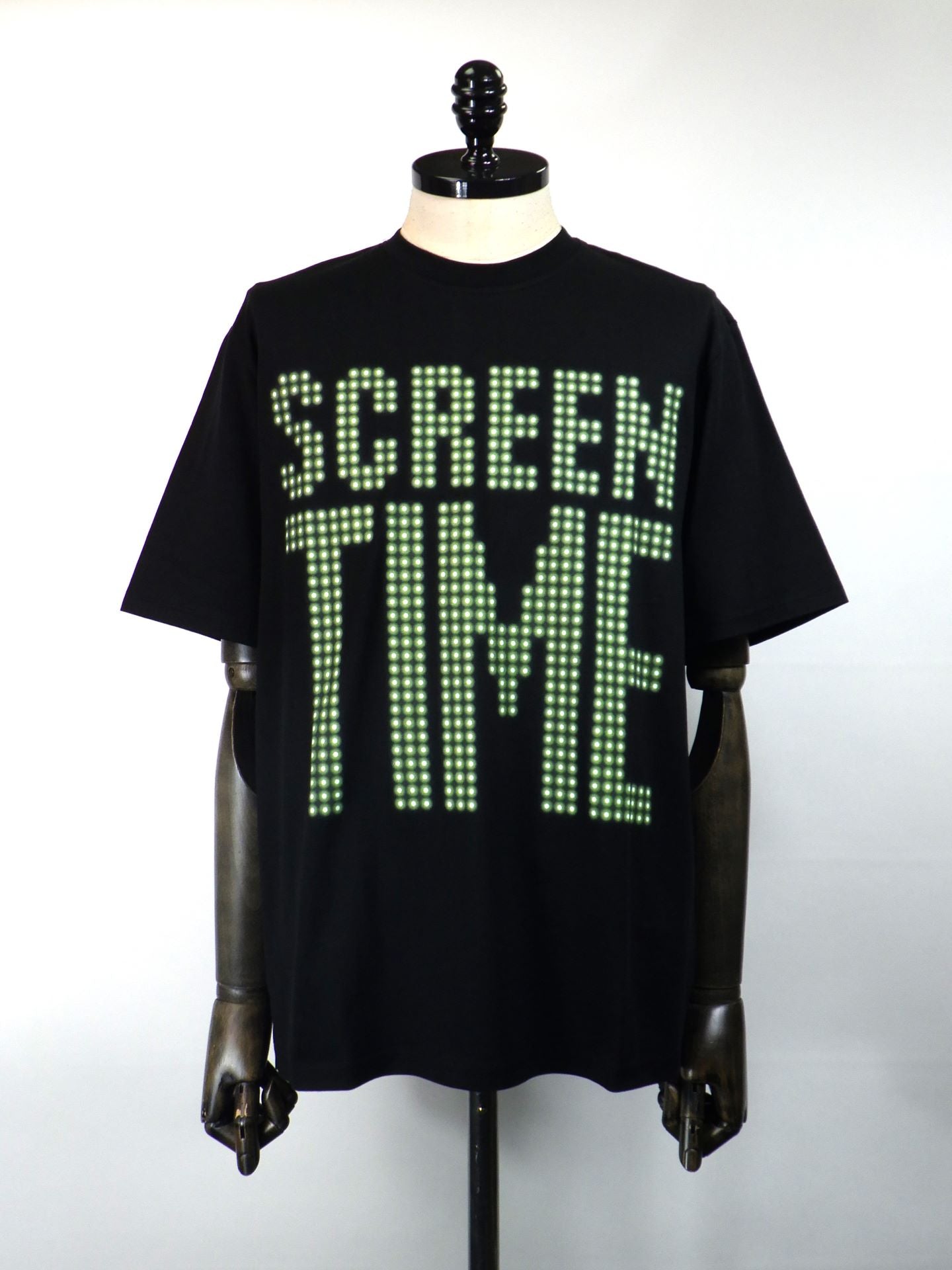 ANREALAGE　スクリーンタイムプリントTシャツ　AZ252CC1064-BK