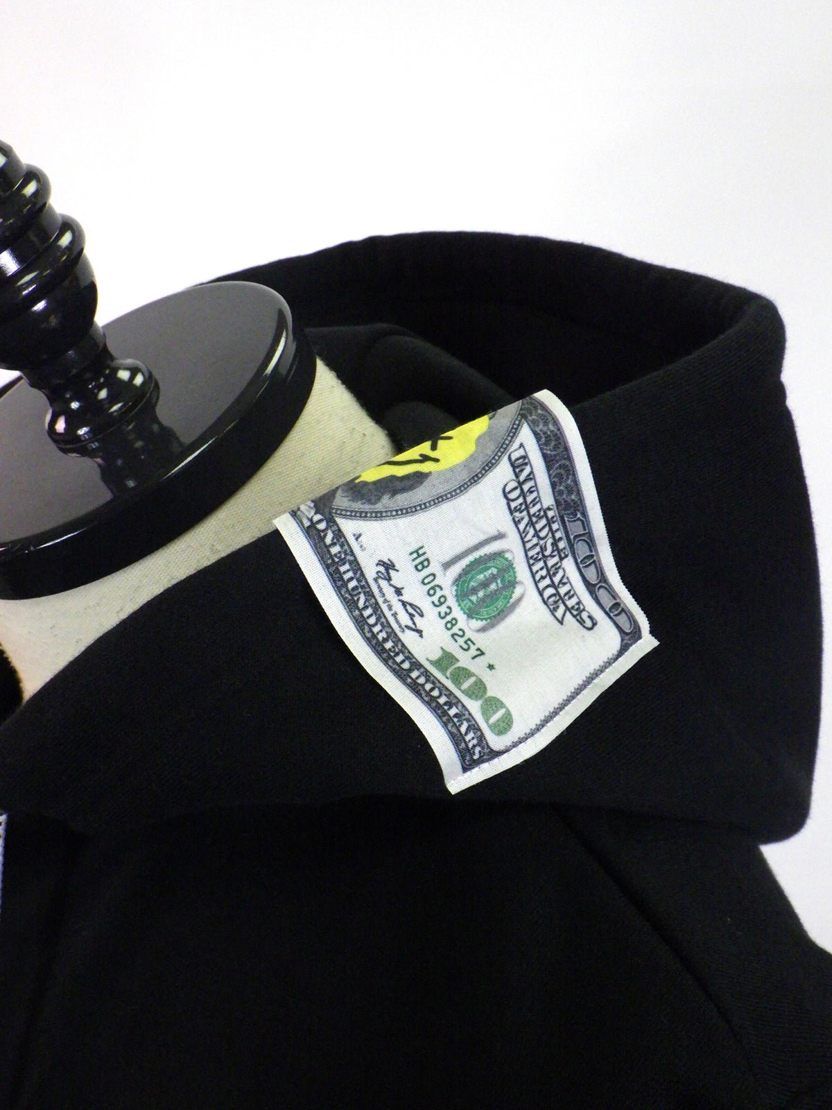 STUD MUFFIN　T/C裏毛起毛ファー/ムックボアミックスパッチワークジップパーカー　624-02916-BK