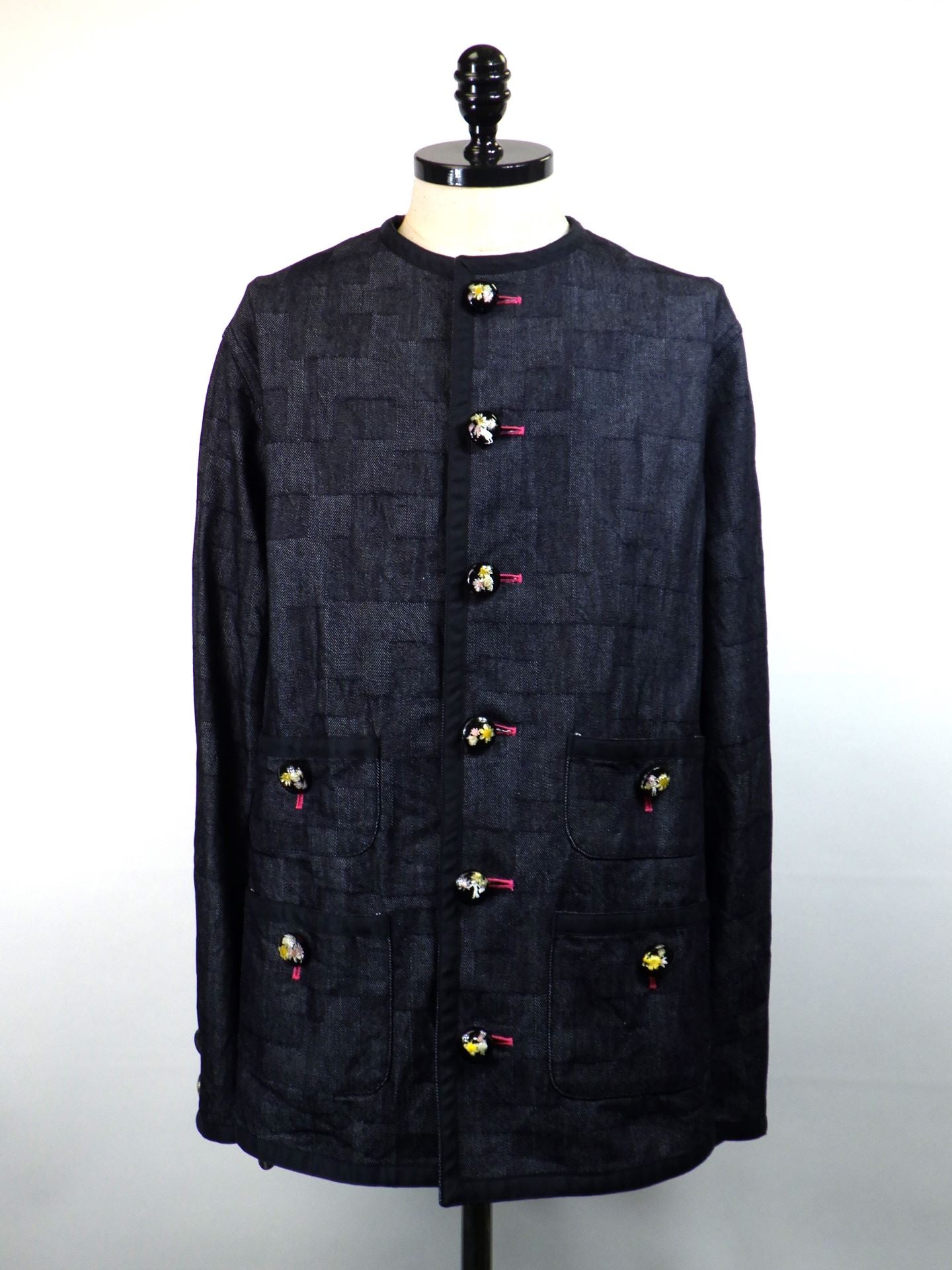 anrealage homme　ノーカラーデニムジャケット　HO252AO2016
