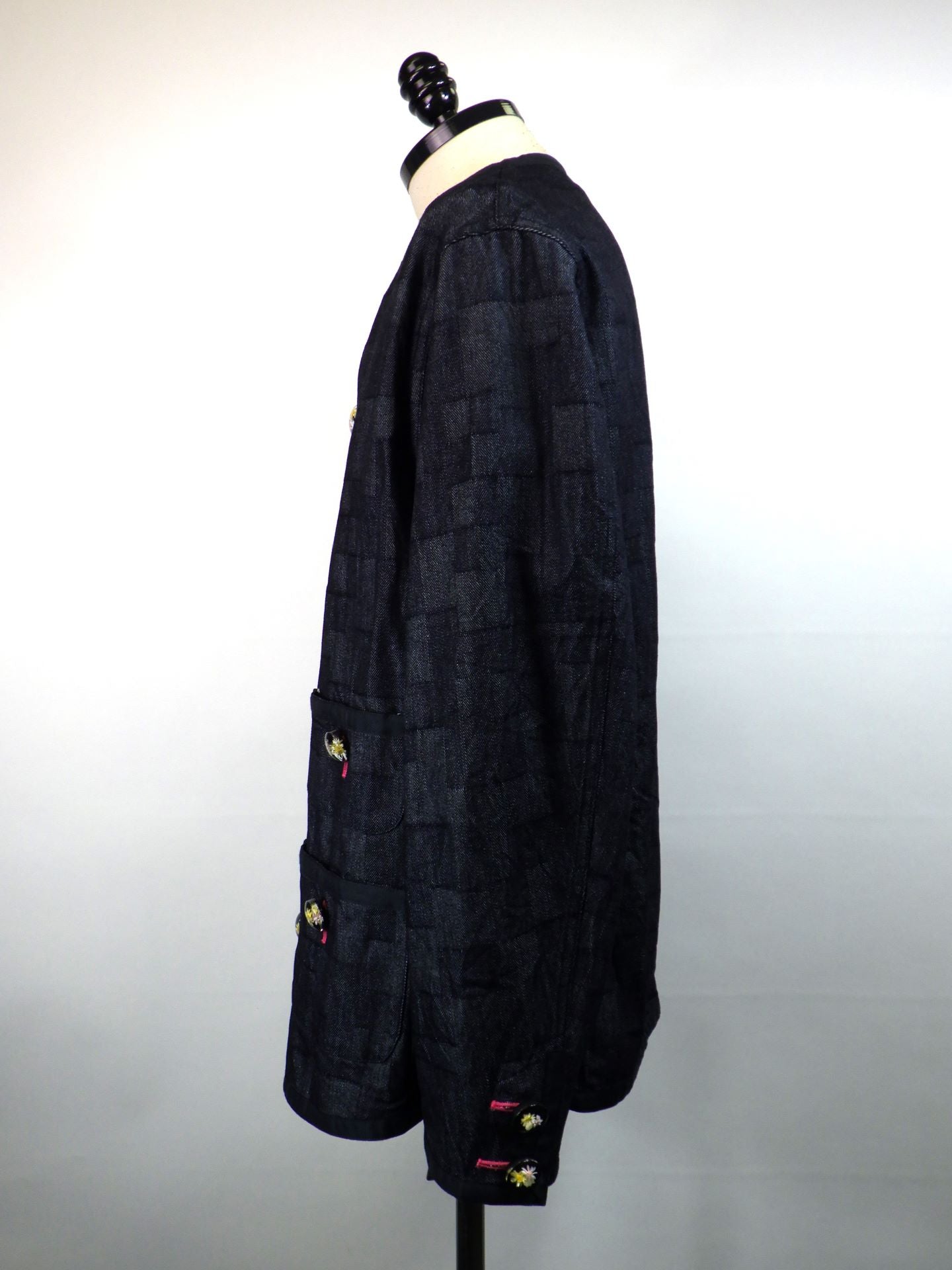 anrealage homme　ノーカラーデニムジャケット　HO252AO2016