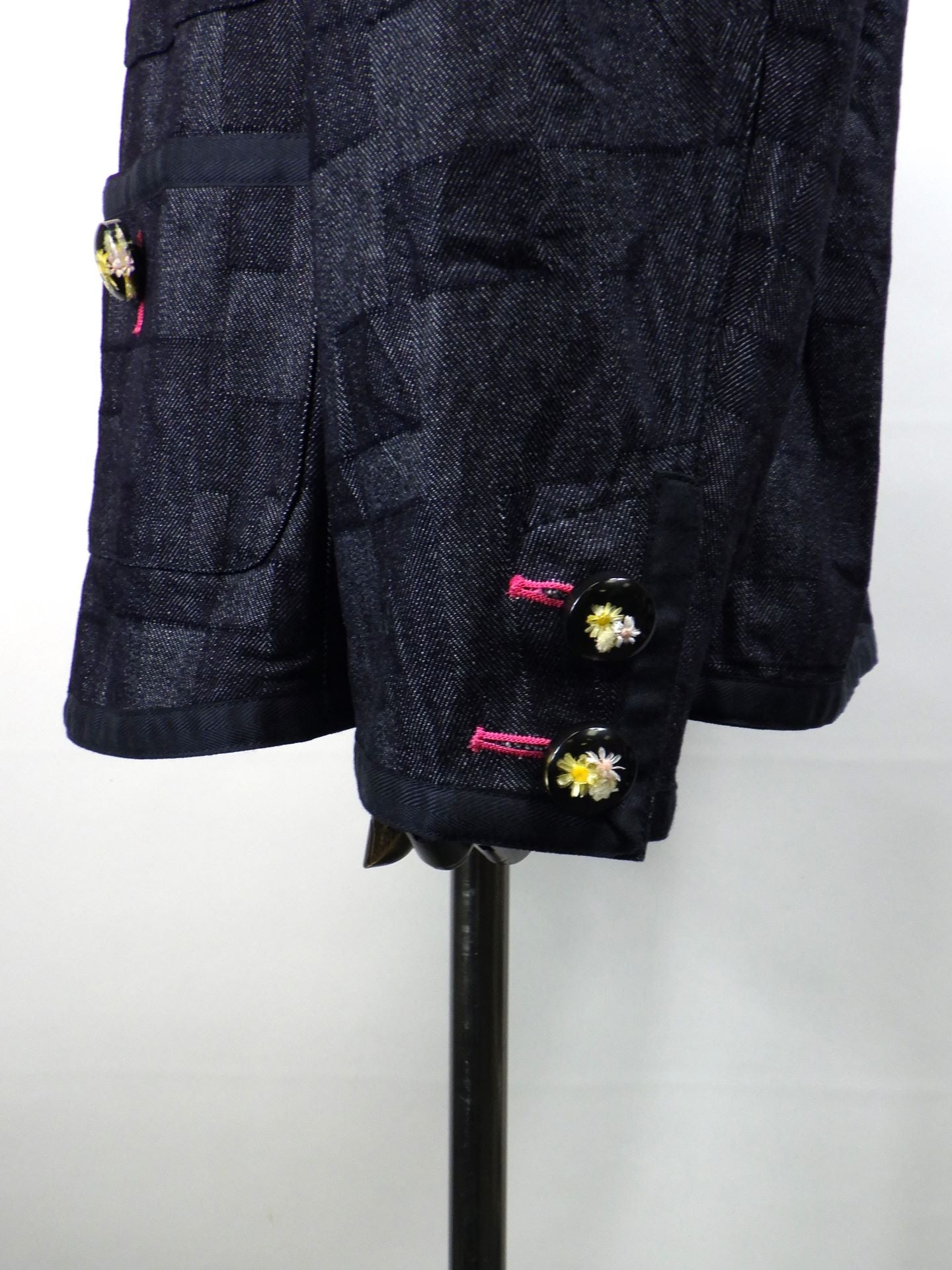 anrealage homme　ノーカラーデニムジャケット　HO252AO2016