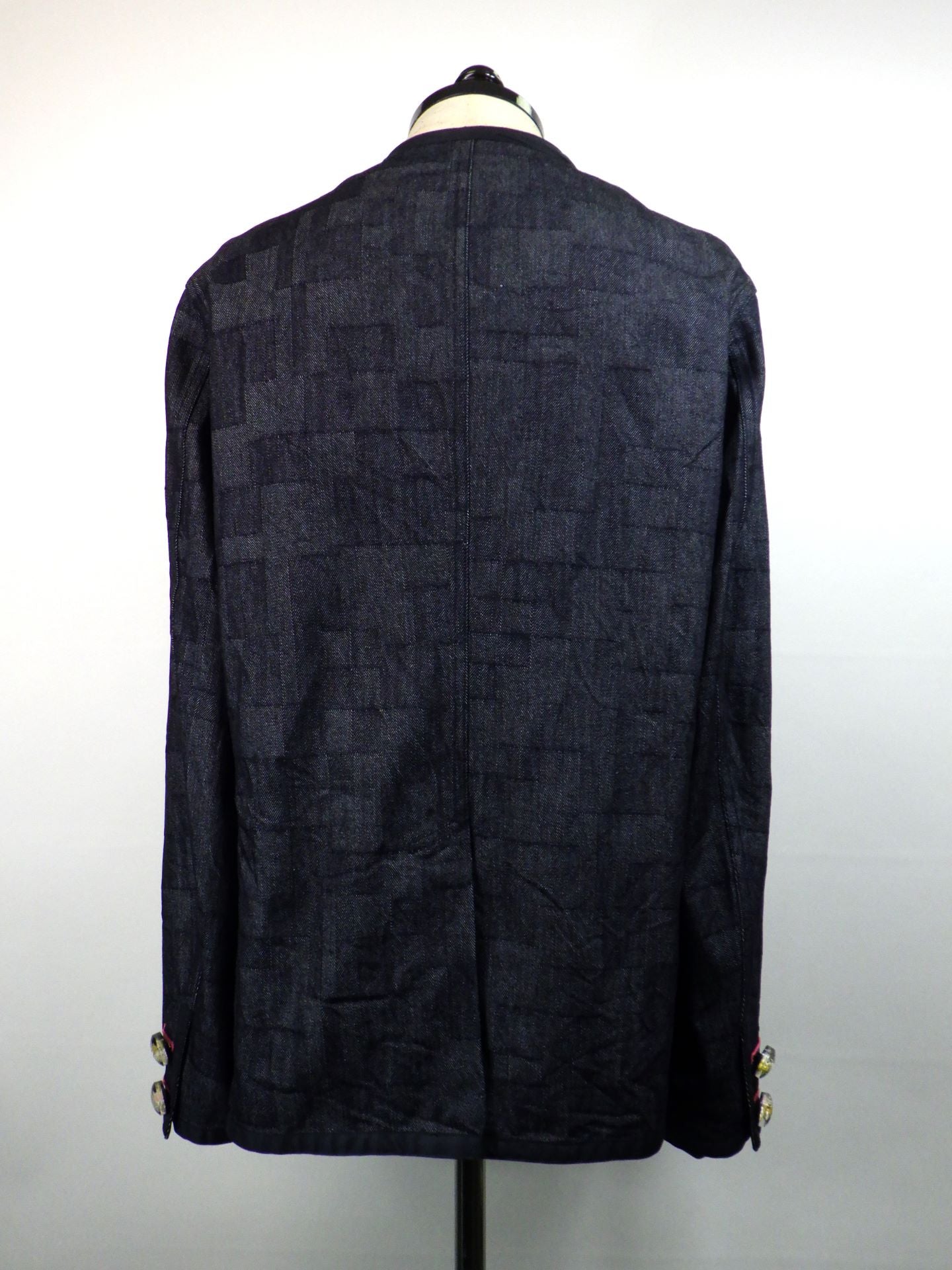 anrealage homme　ノーカラーデニムジャケット　HO252AO2016