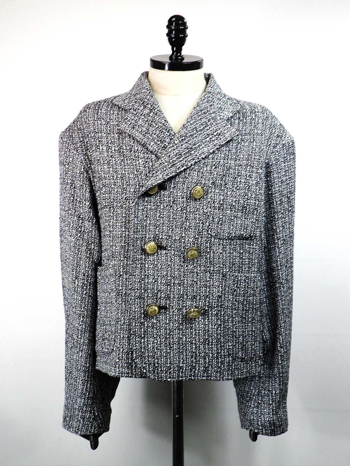 anrealage homme　ダブルボタンツイードジャケット　HO252AO2015-GRY