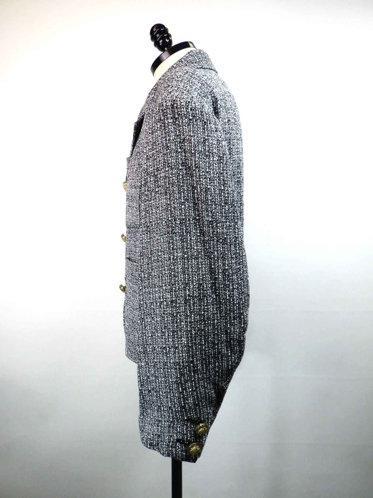 anrealage homme　ダブルボタンツイードジャケット　HO252AO2015-GRY