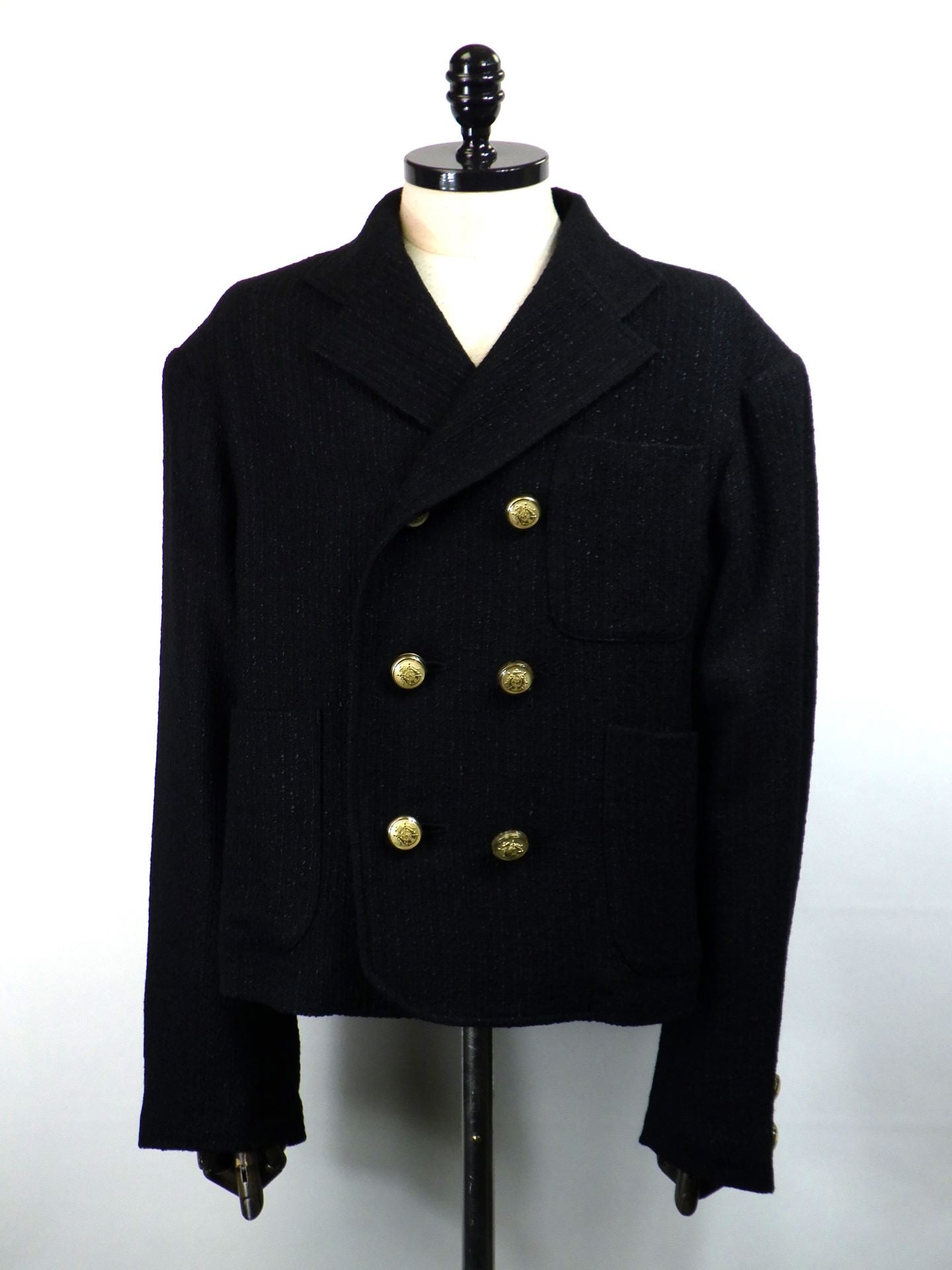 anrealage homme　ダブルボタンツイードジャケット　HO252AO2015-BK