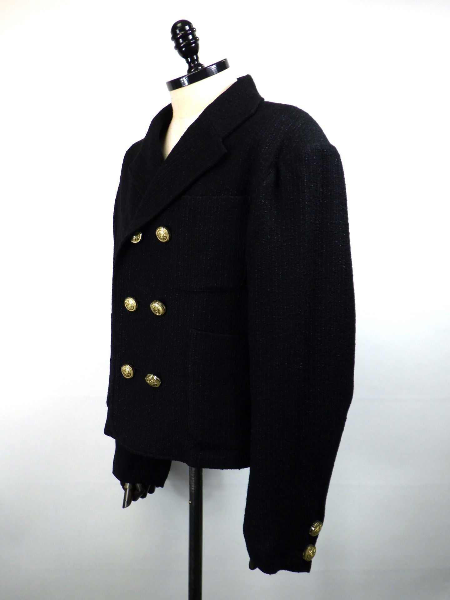 anrealage homme　ダブルボタンツイードジャケット　HO252AO2015-BK