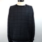 SUPERTHANKS　グラフチェックニットクルーネックセーター　ST253KT01-C.GRY×BK