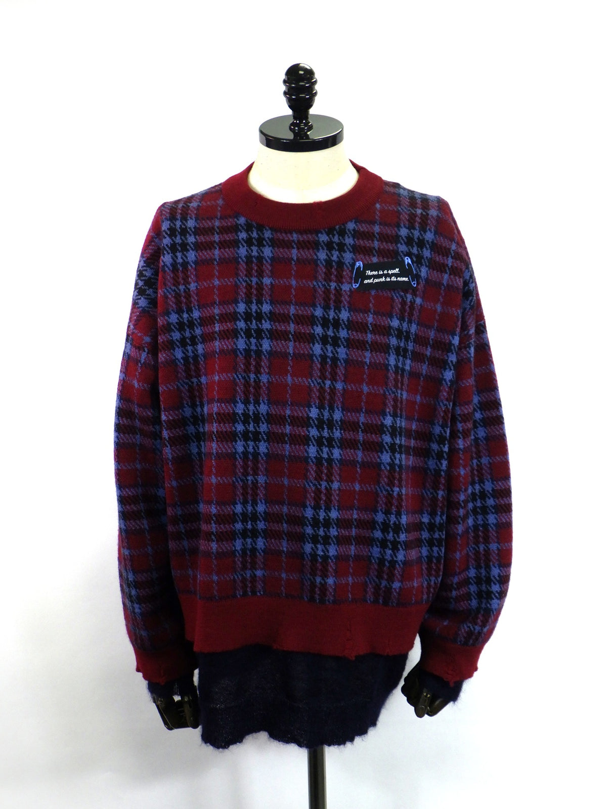 NewRose　CHECK JACQUARD × MOHAIR　NR263K006-RED