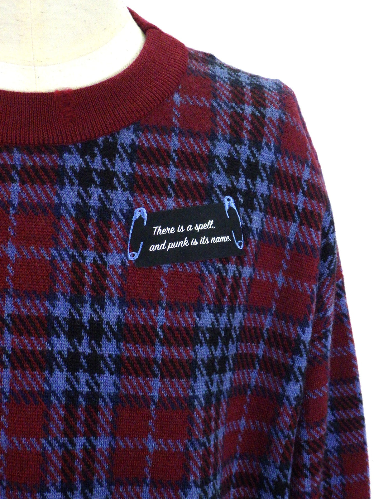 NewRose　CHECK JACQUARD × MOHAIR　NR263K006-RED