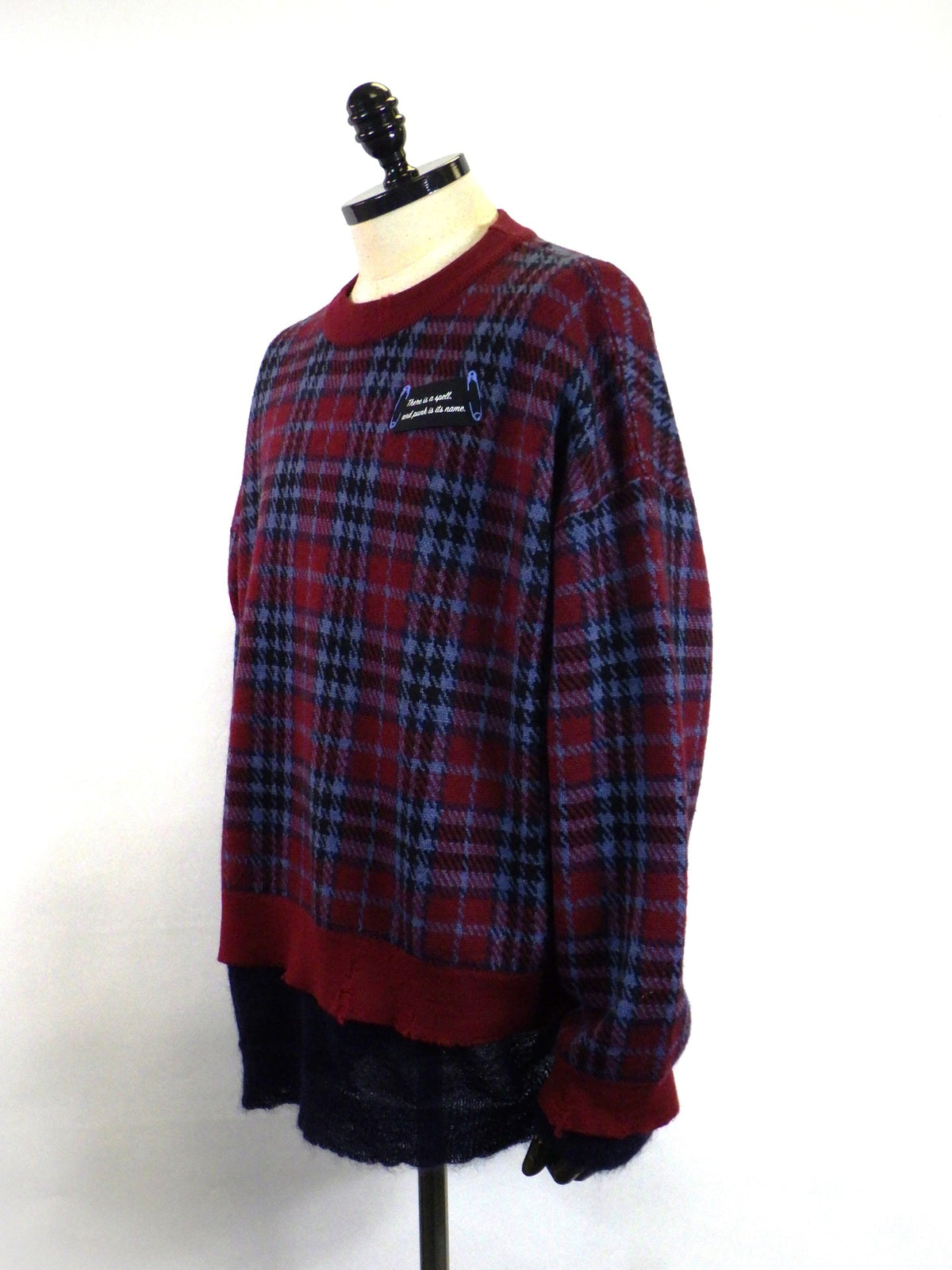NewRose　CHECK JACQUARD × MOHAIR　NR263K006-RED