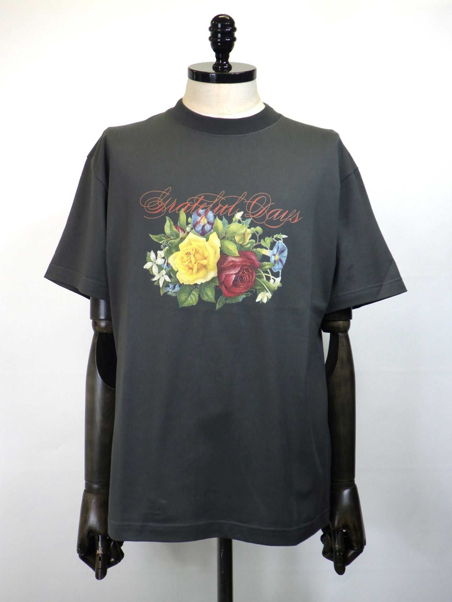 TENDER PERSON　フラワーガーデンTシャツ　SLIT-4232-GRY