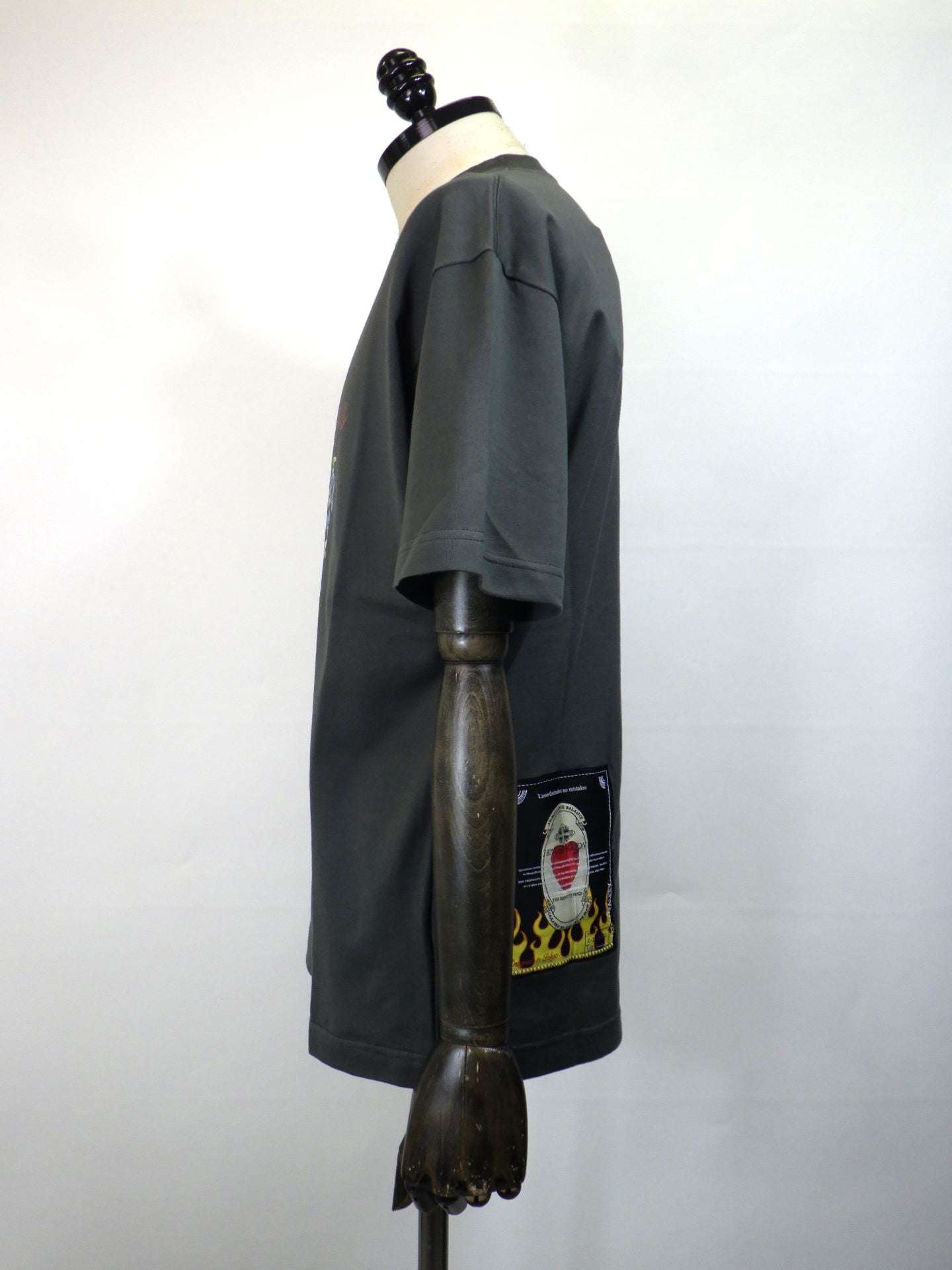 TENDER PERSON　フラワーガーデンTシャツ　SLIT-4232-GRY