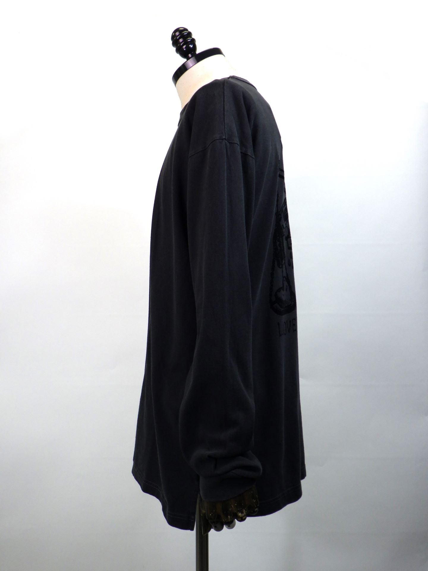 roarguns　フロッキープリントL/S T-シャツ　25FGT-11-BK