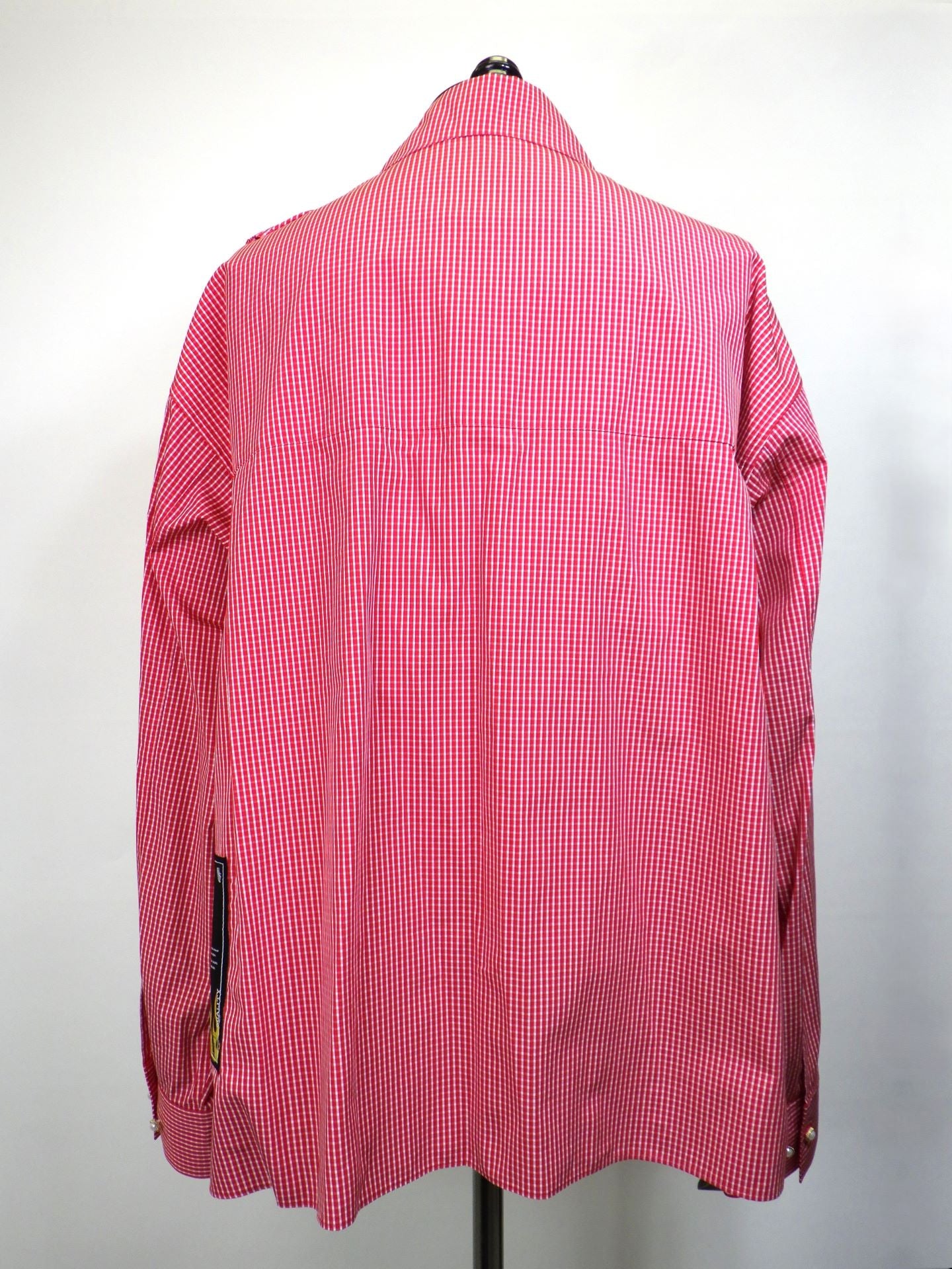 TENDER PERSON ローズチェック4ポケットシャツ SLIT-4209-RED