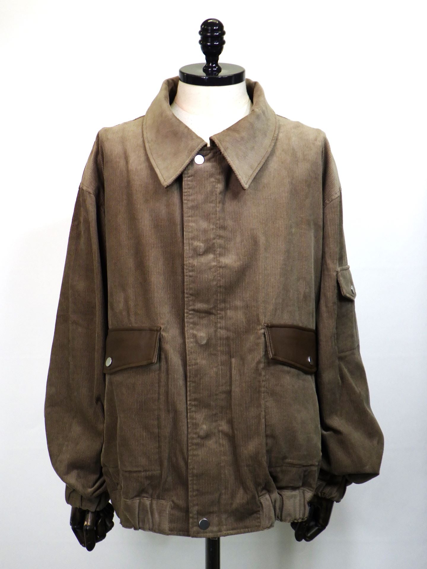 SUPERTHANKS　コーデュロイハリントンジャケット　ST253JK02-MOCHA
