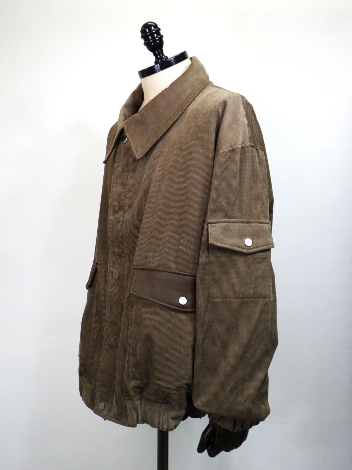 SUPERTHANKS　コーデュロイハリントンジャケット　ST253JK02-MOCHA