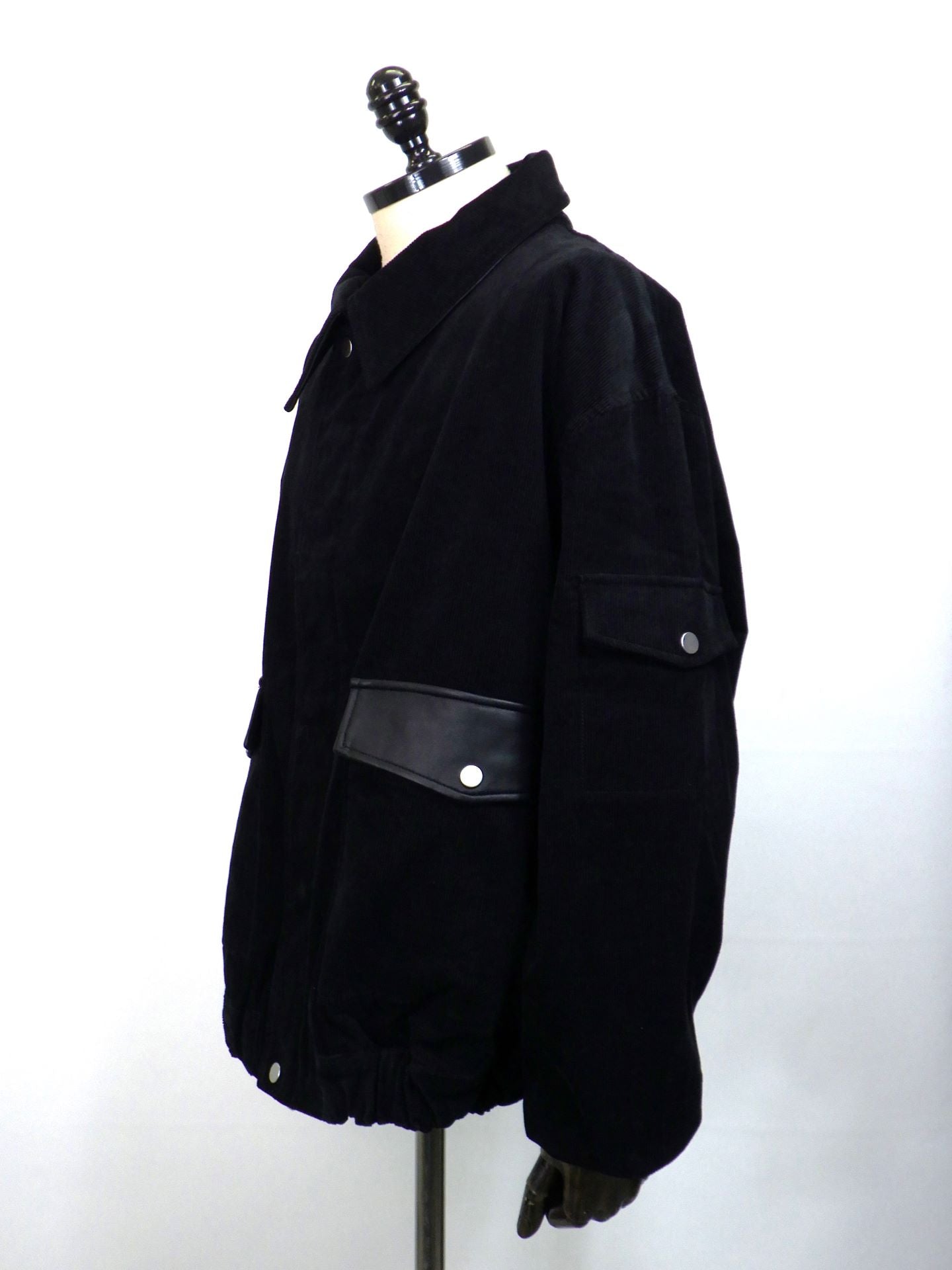 SUPERTHANKS　コーデュロイハリントンジャケット　ST253JK02-BK