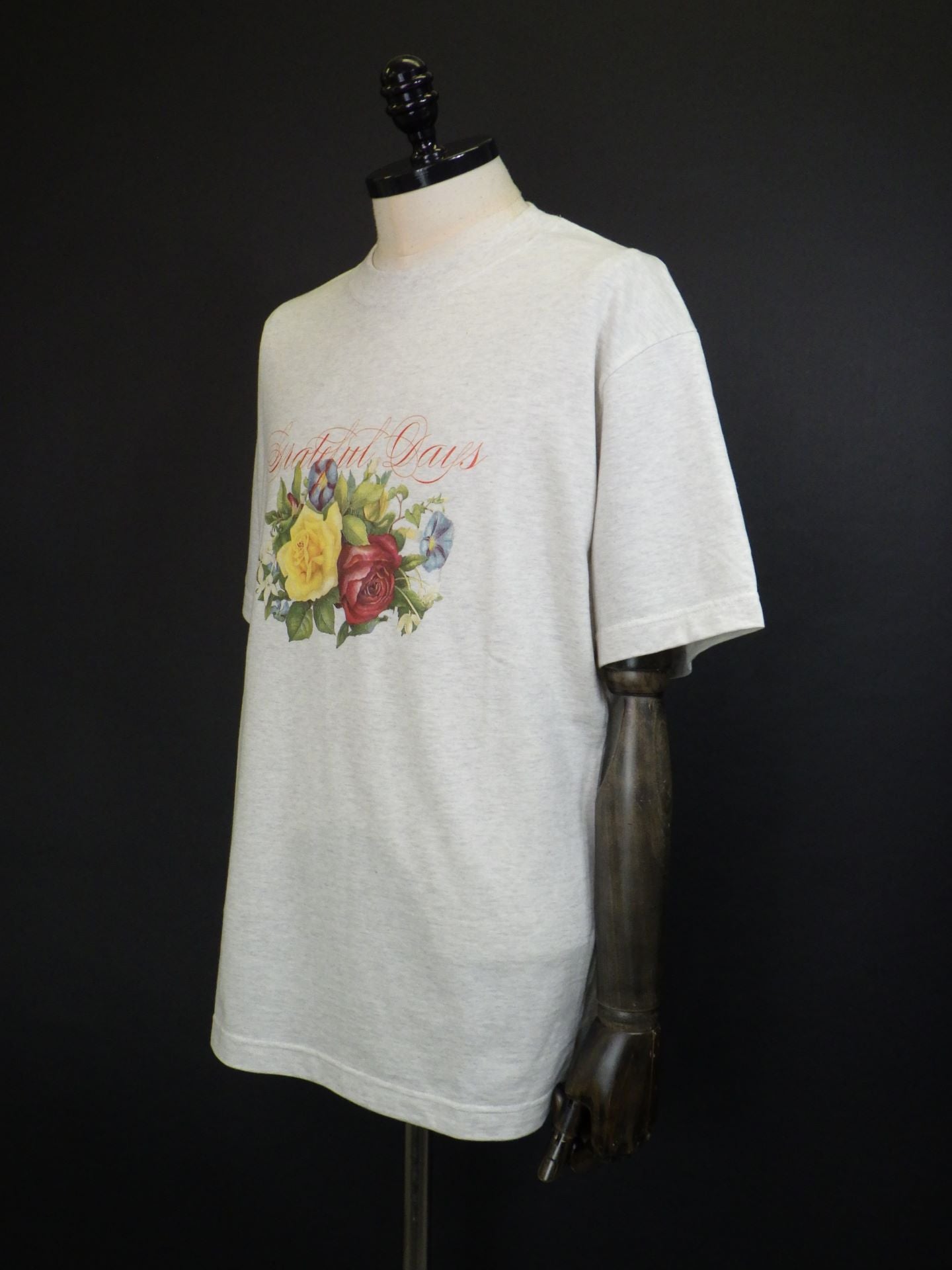 TENDER PERSON　フラワーガーデンTシャツ　SLIT-4232-OATMEAL