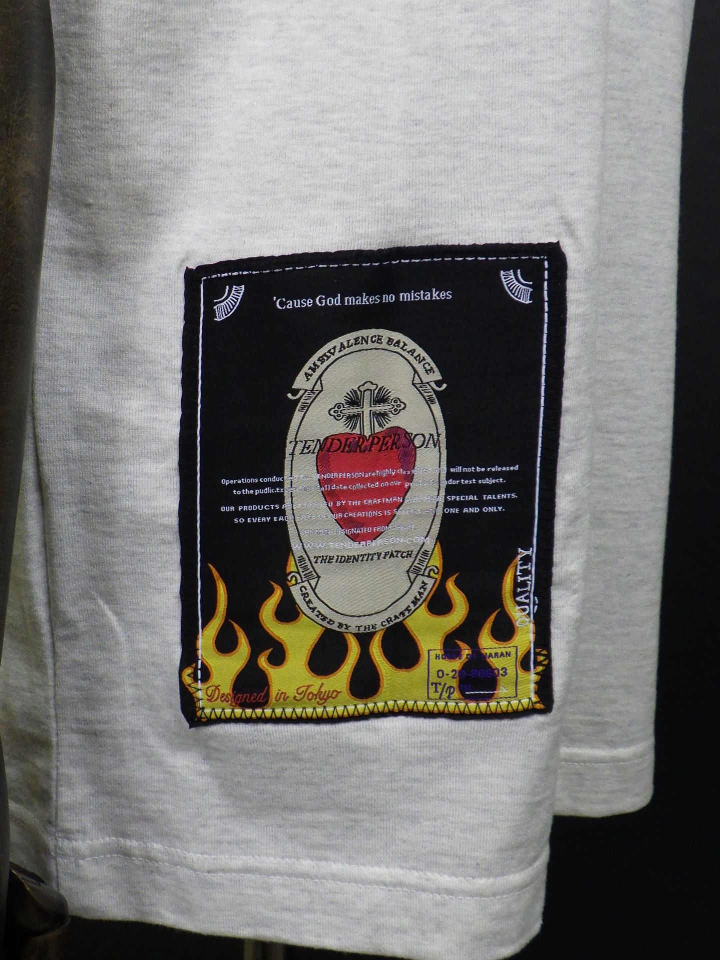 TENDER PERSON　フラワーガーデンTシャツ　SLIT-4232-OATMEAL