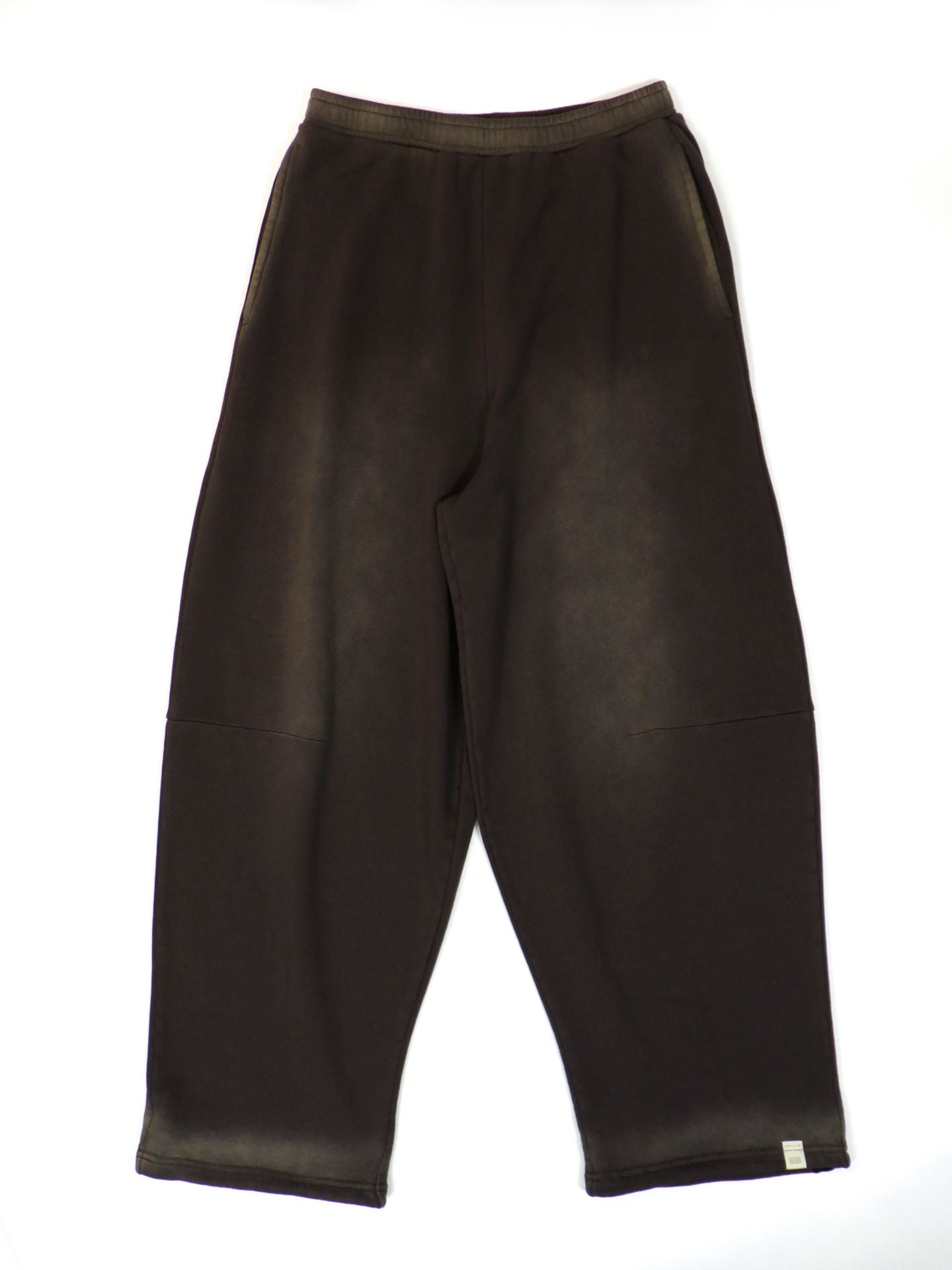 SUPERTHANKS　サンフェーデッドスウェットサイドタックワイドパンツ　ST253CS04A-BR