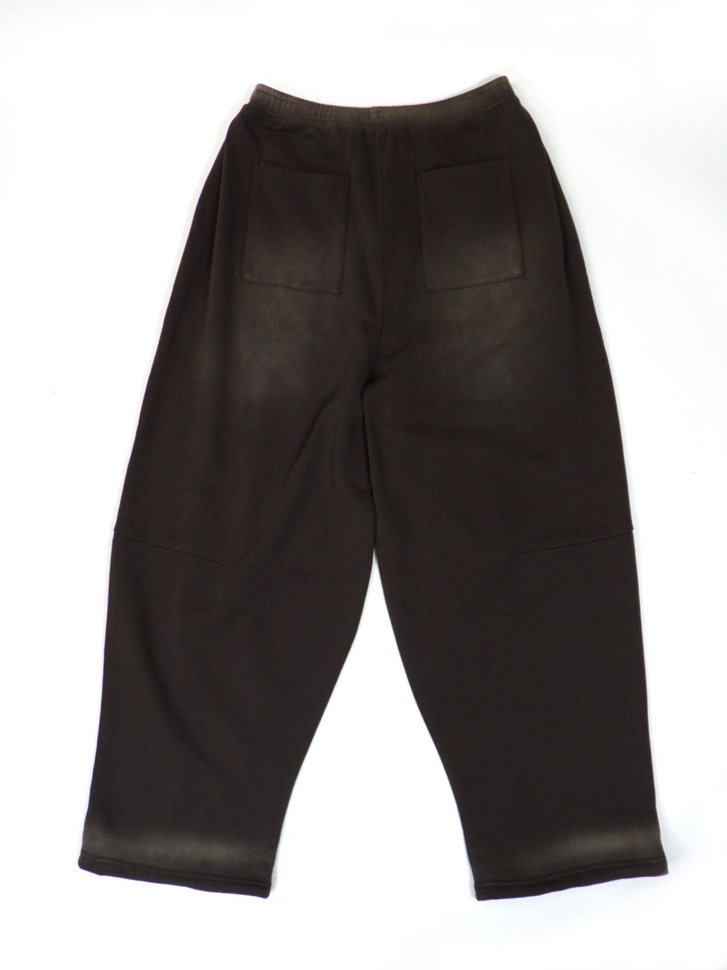 SUPERTHANKS　サンフェーデッドスウェットサイドタックワイドパンツ　ST253CS04A-BR
