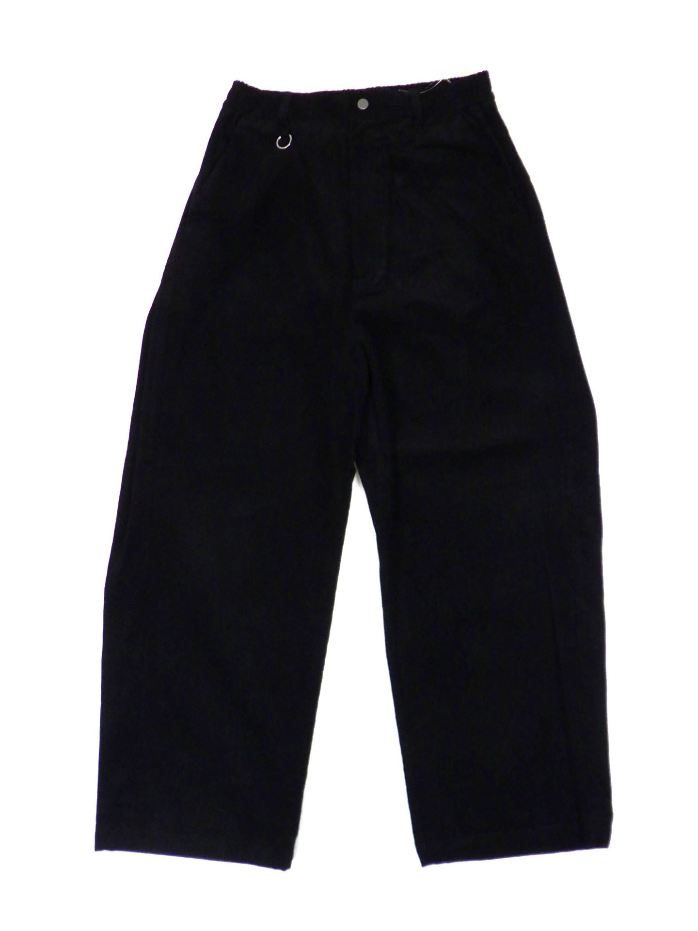 SUPERTHANKS　コーデュロイサイドタックワイドパンツ　ST253PT02-BK