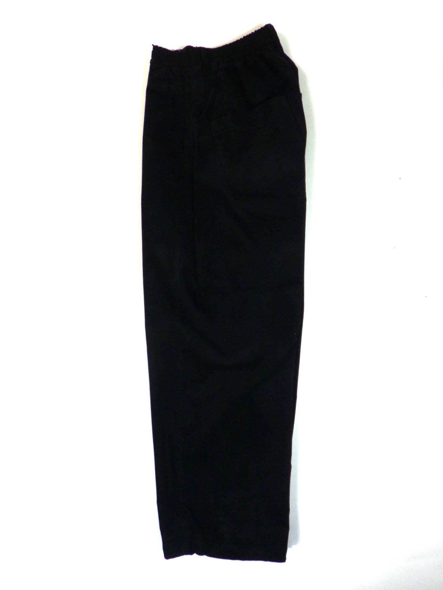 SUPERTHANKS　コーデュロイサイドタックワイドパンツ　ST253PT02-BK