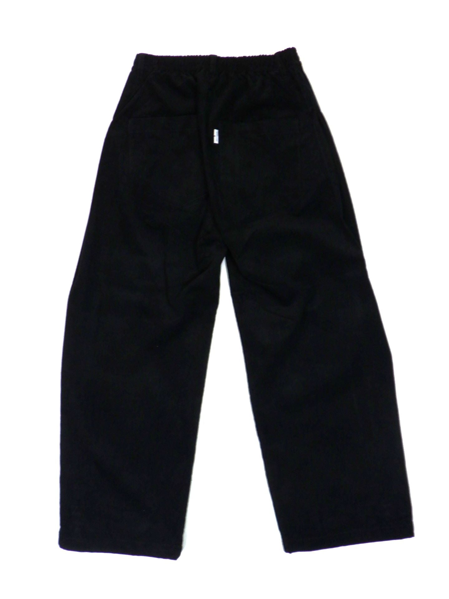 SUPERTHANKS　コーデュロイサイドタックワイドパンツ　ST253PT02-BK