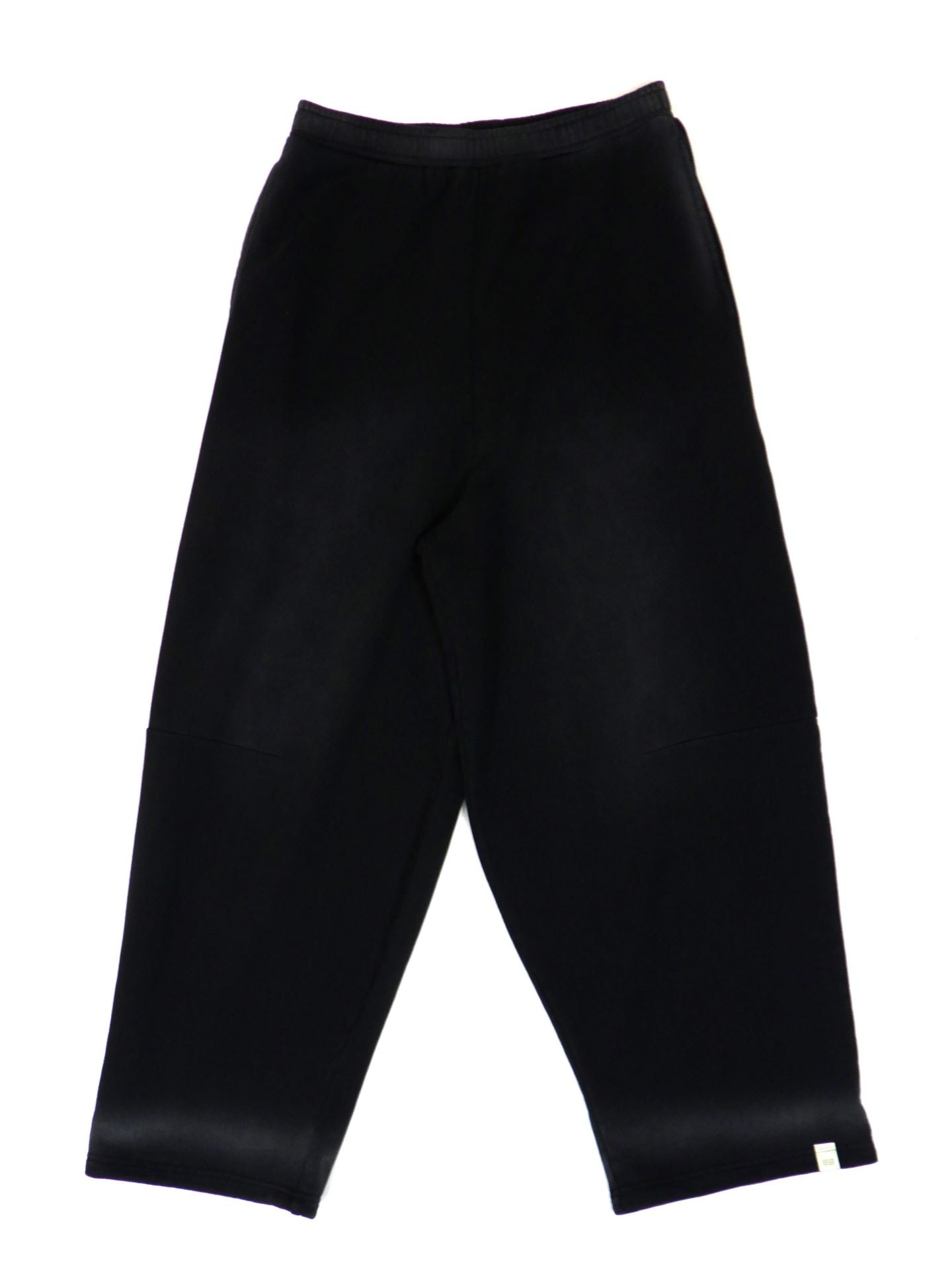 SUPERTHANKS　サンフェーデッドスウェットサイドタックワイドパンツ　ST253CS04A-BK