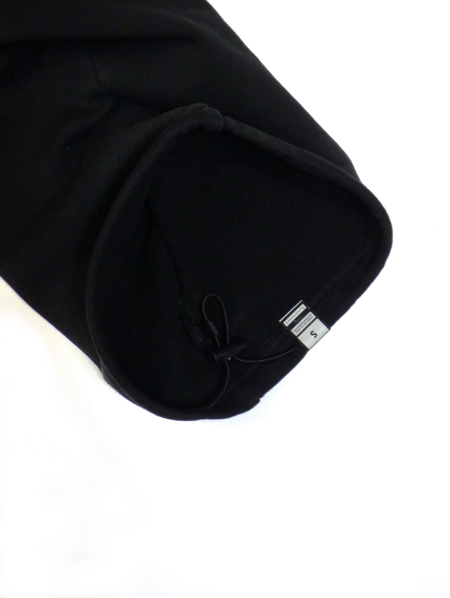 SUPERTHANKS　サンフェーデッドスウェットサイドタックワイドパンツ　ST253CS04A-BK