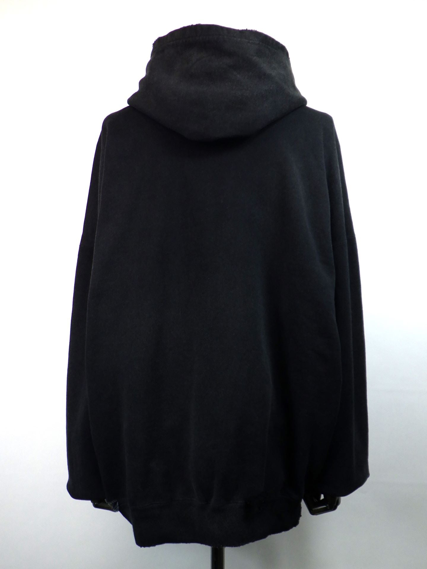 KAMIYA　ディスドレスドヘンリーネックフーディ　G15HD077-BK