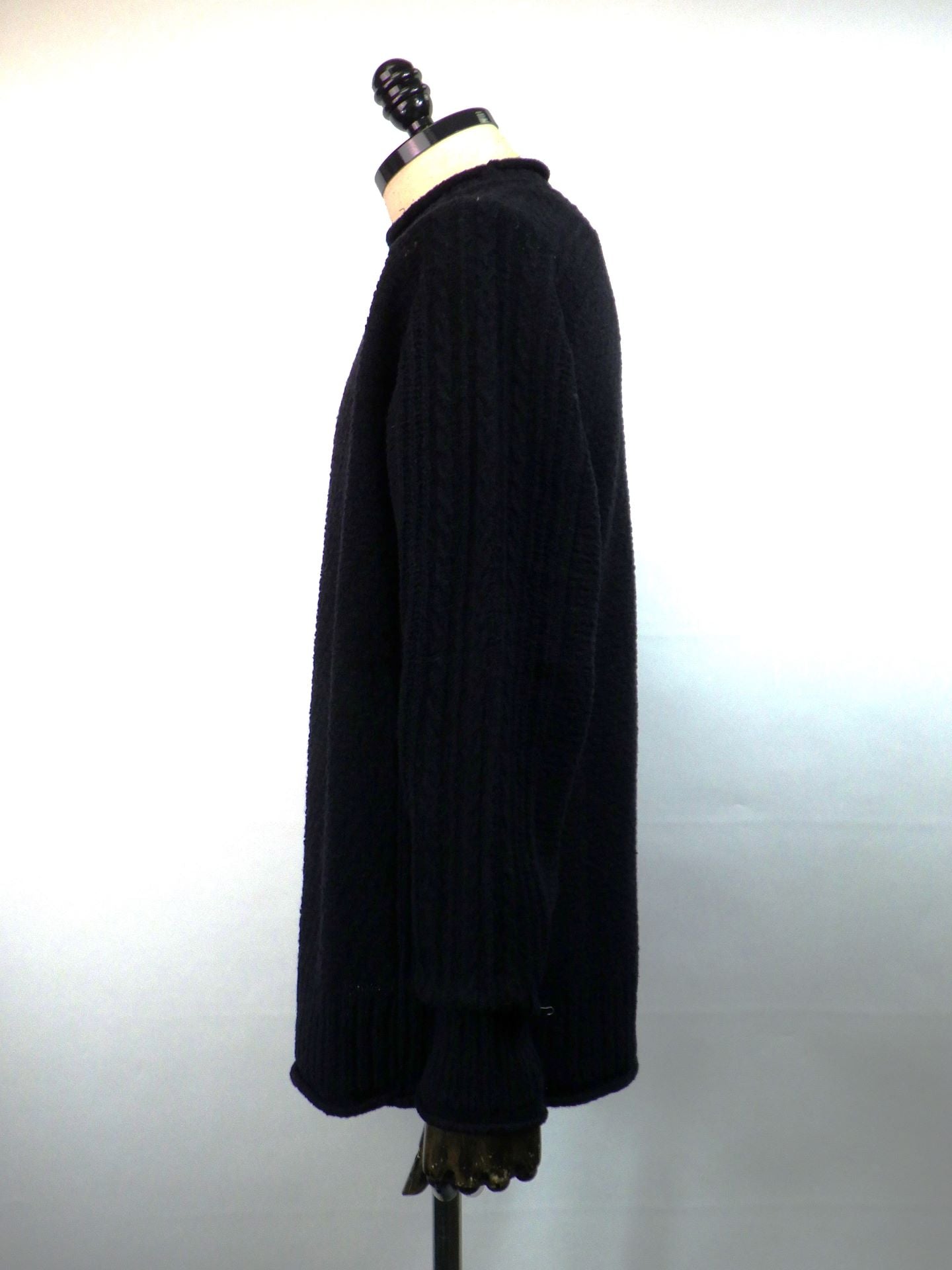 wjk　コンビネーションクルーネックセーター　6880wn05g-BK