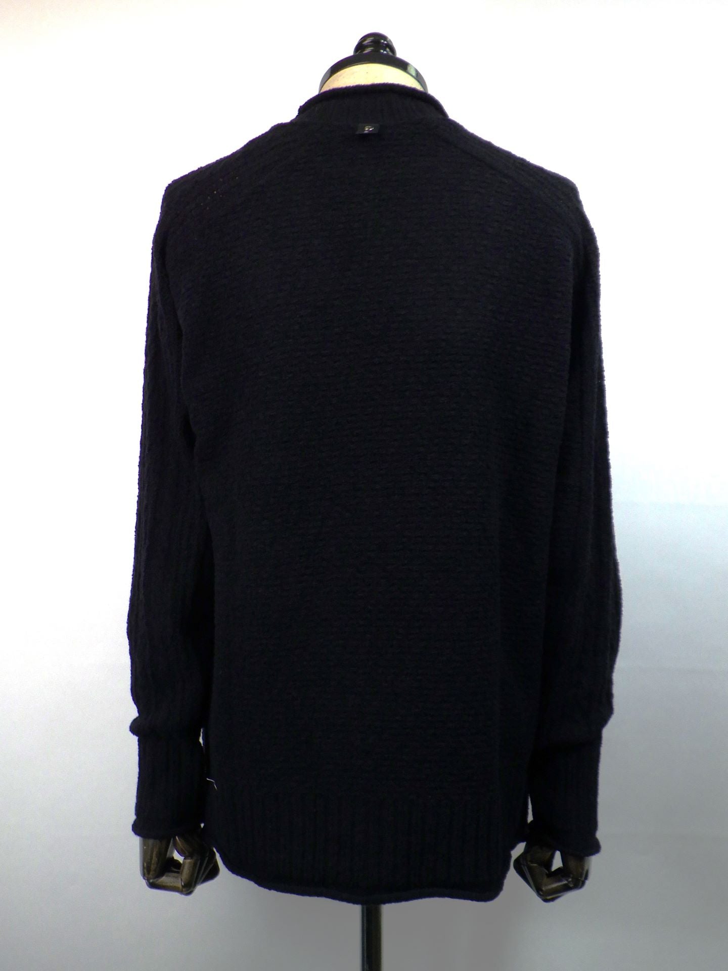 wjk　コンビネーションクルーネックセーター　6880wn05g-BK