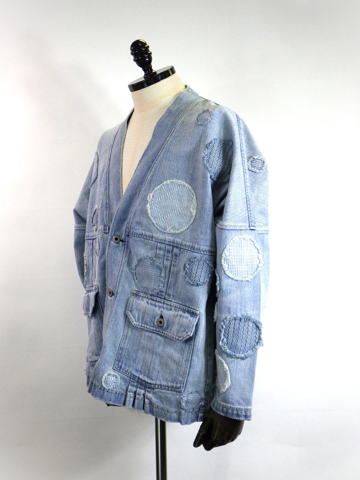 FDMTL　PLEATS DENIM CARDIGAN 5YR WASH　FA26TP34H-IND