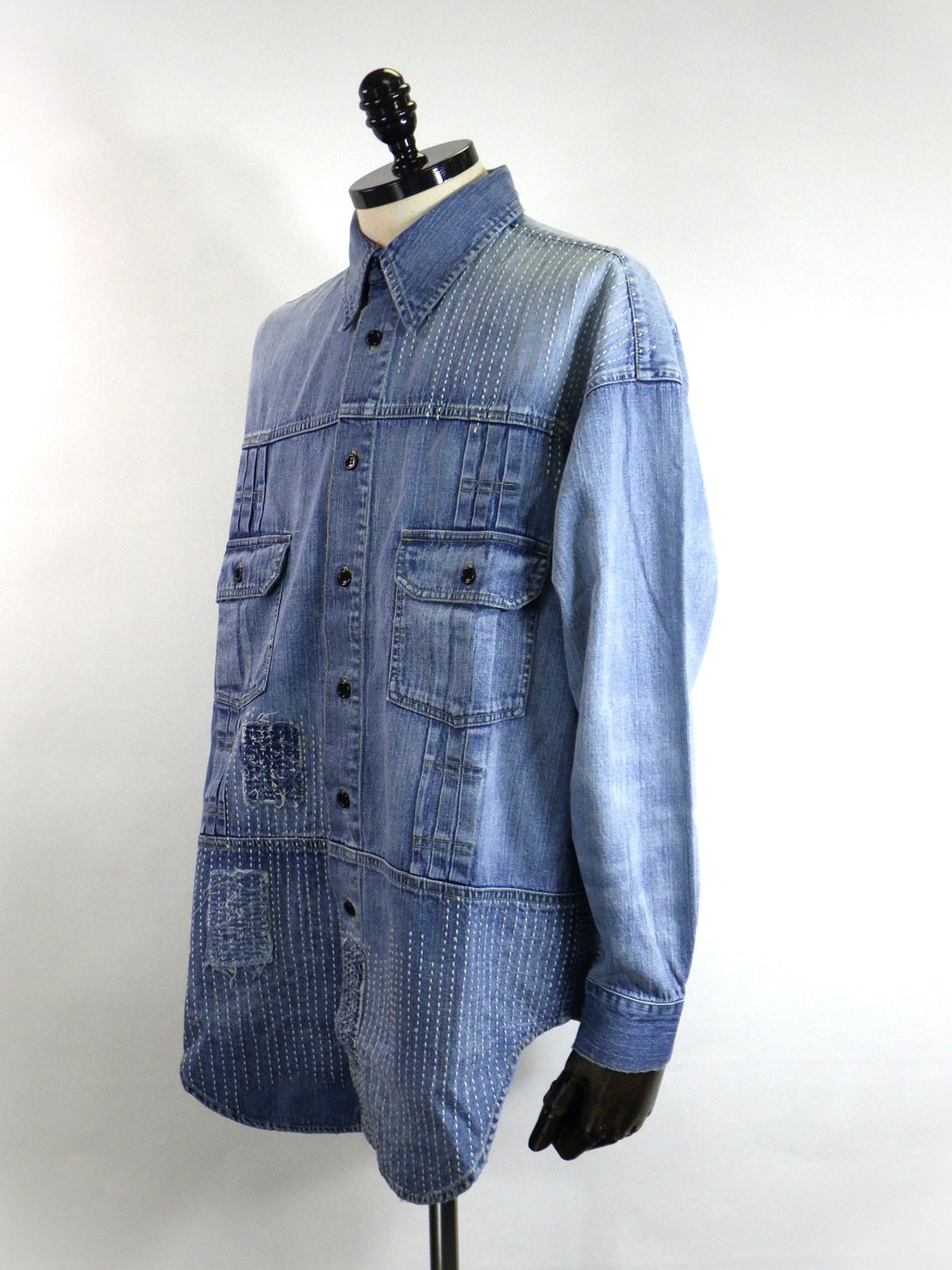 FDMTL　 DENIM LONG SHIRT 5YR WASH　FA26SH42H-IND
