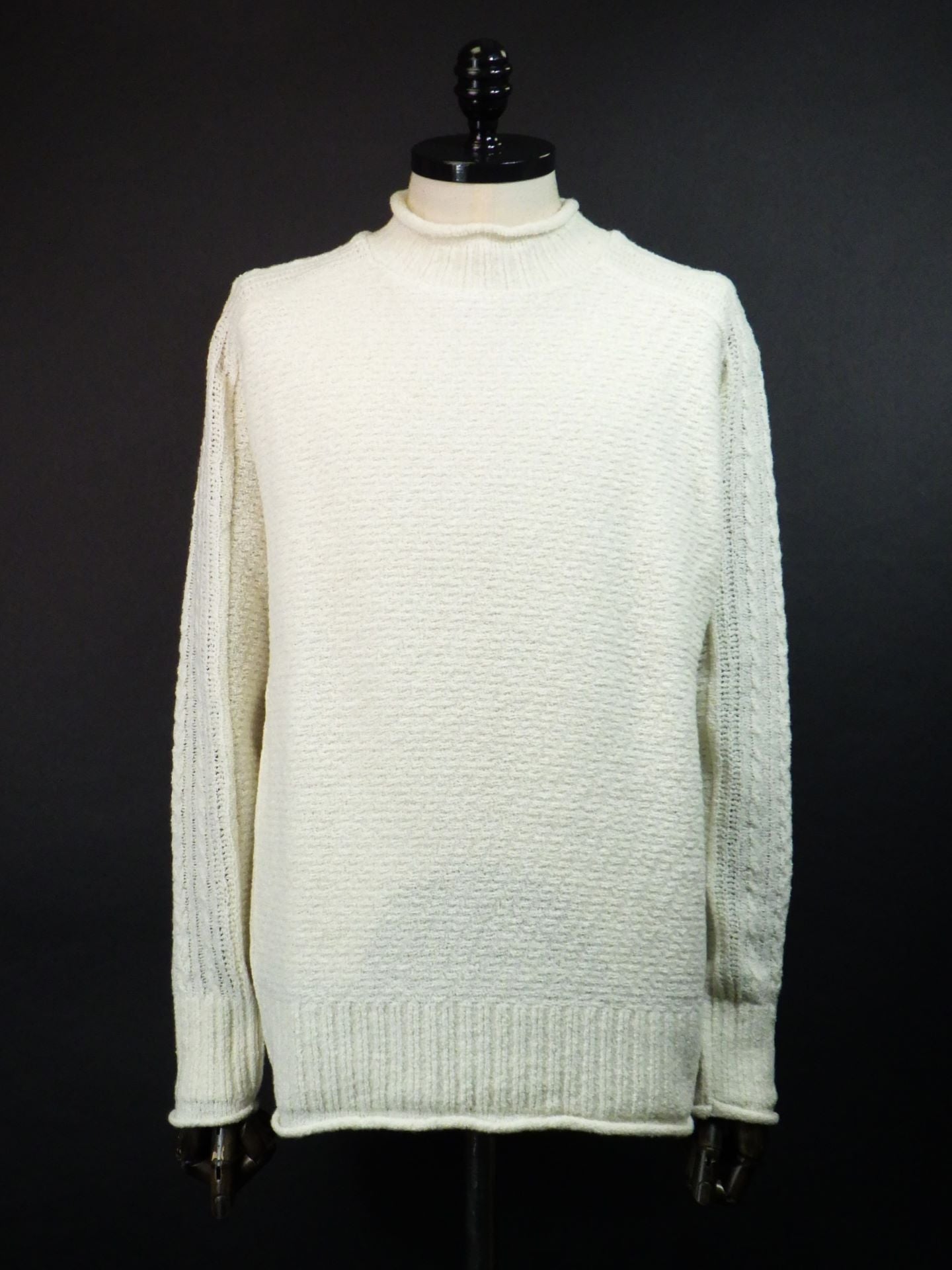 wjk　コンビネーションクルーネックセーター　6880wn05g-WH