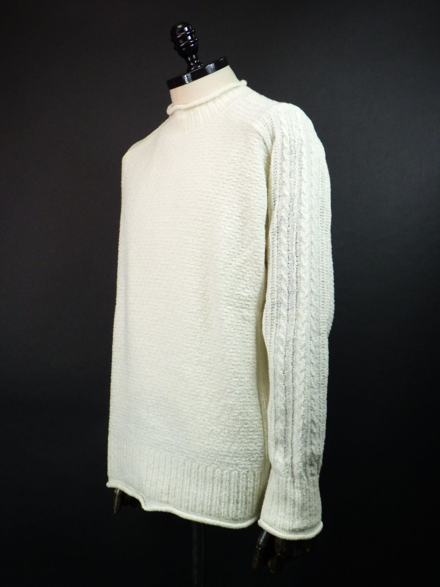 wjk　コンビネーションクルーネックセーター　6880wn05g-WH