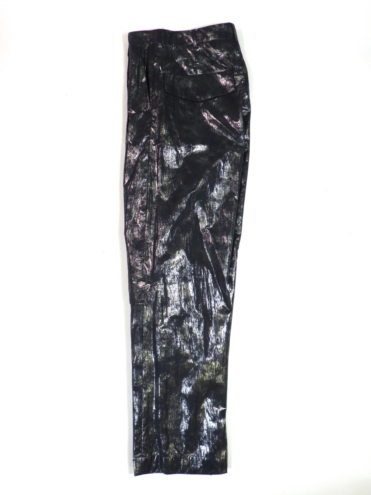 Licht Bestreben　ウォッシュドホイルコーティングシンフラップバギートラウザー　LB25AW-PT09-HKW