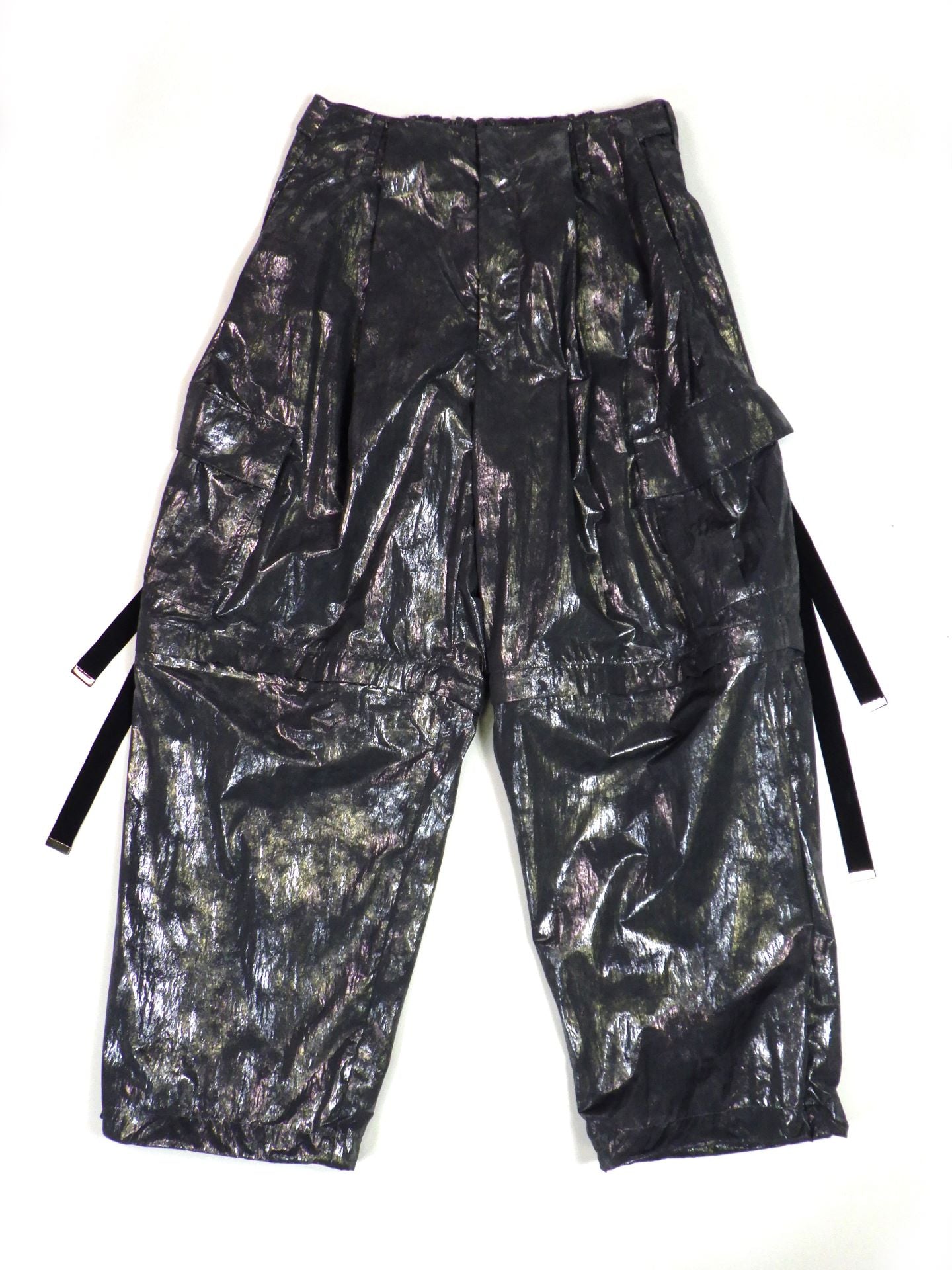 Licht Bestreben　ウォッシュドホイルコーティングデタッチャブルカーゴパンツ　LB25AW-PT05-HKW