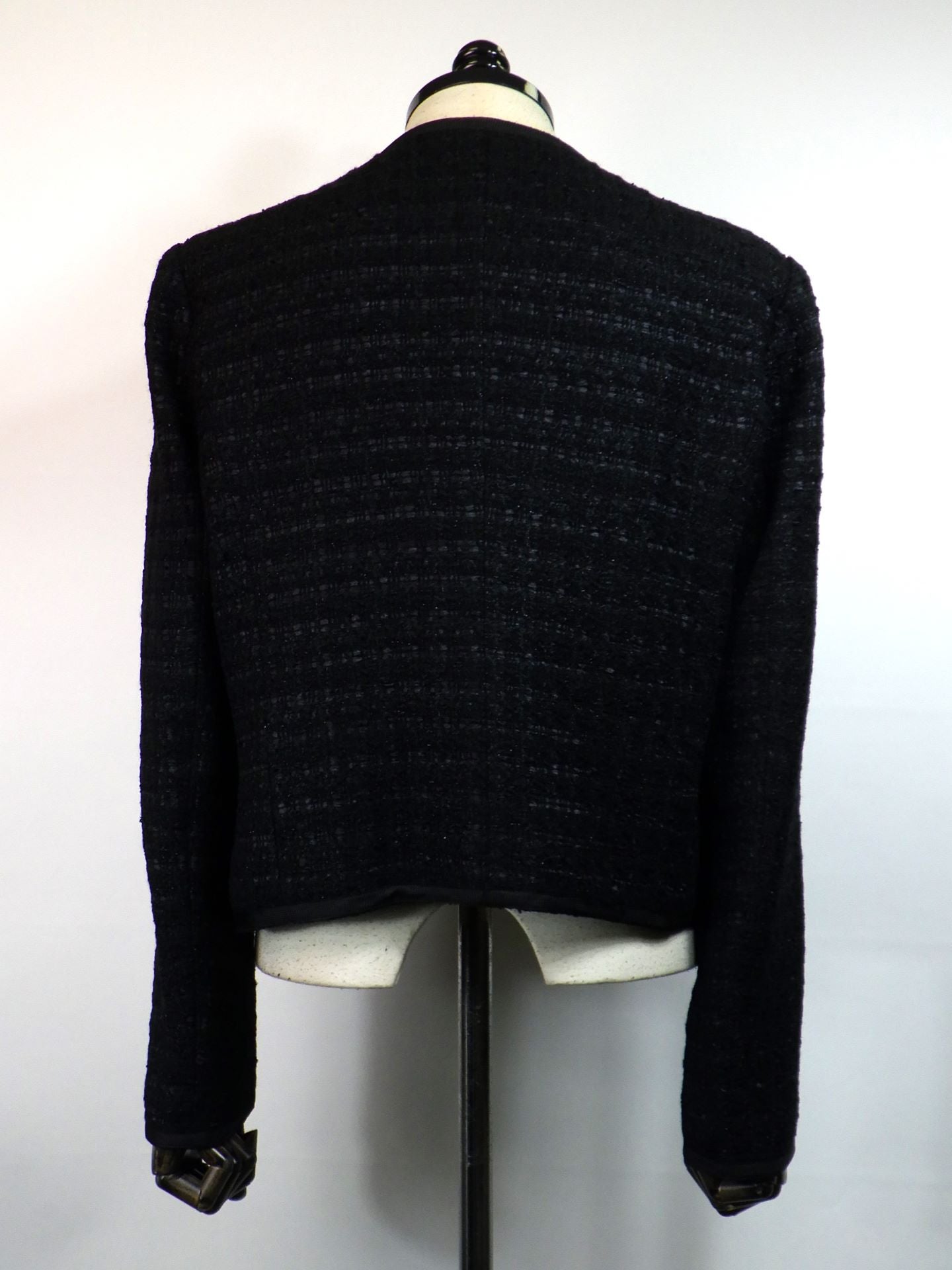 GALAABEND　ノーカラークロップドベルボーイジャケット　2502H2043-BK